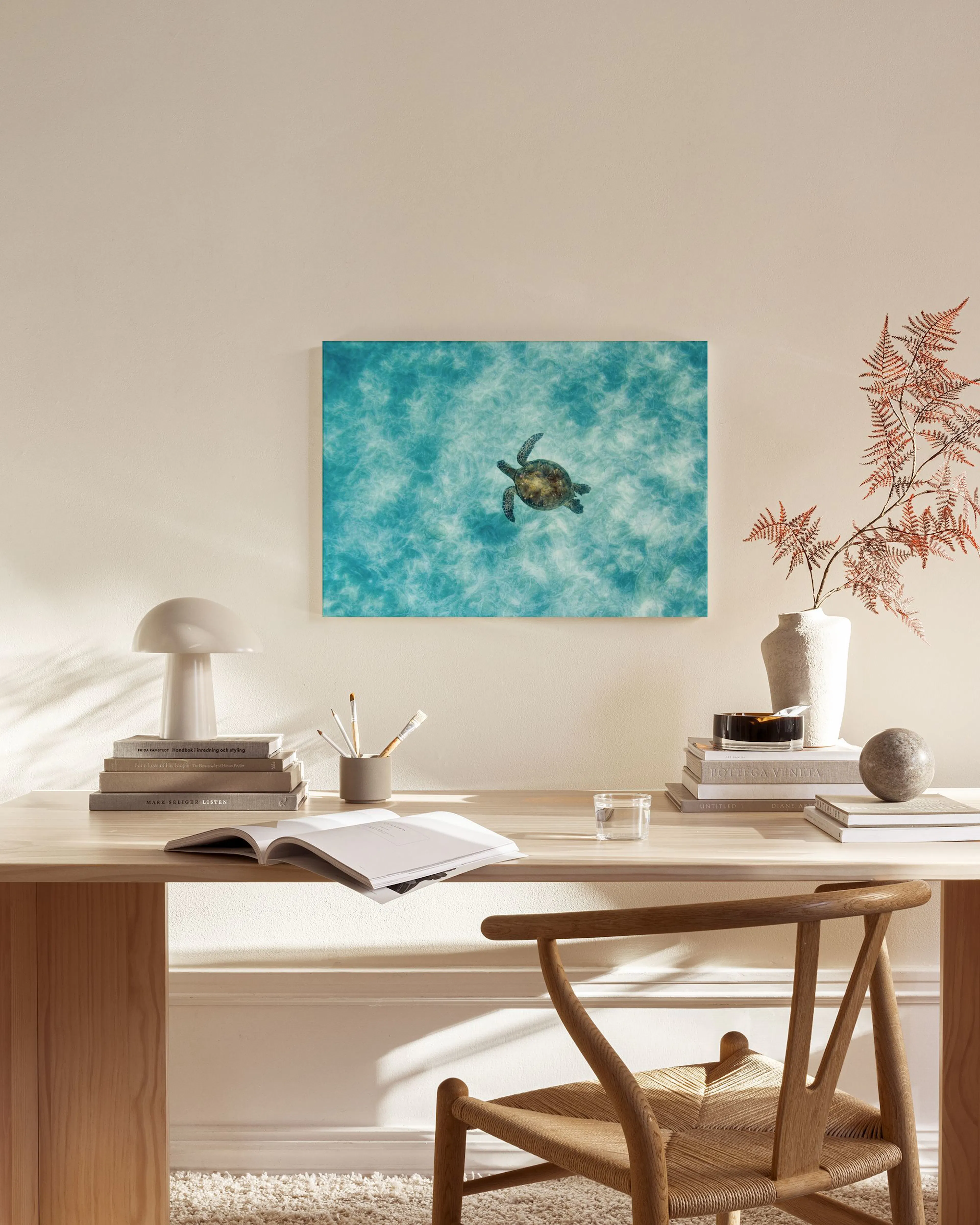 Tranh Thiên Nhiên Green Sea Turtle Canvas print