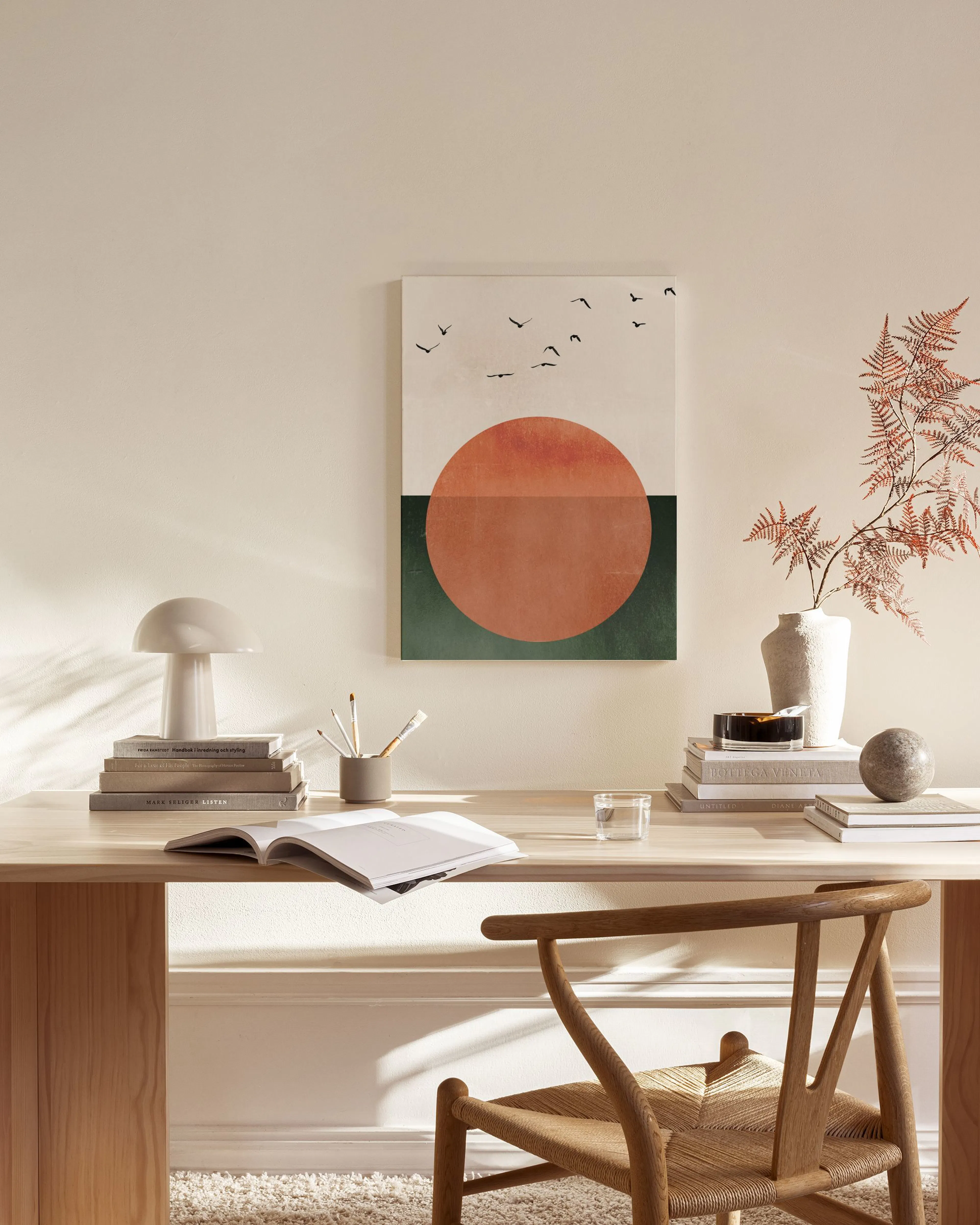 Tranh Graphic Boris Draschoff / Kubistika - Rising Canvas print