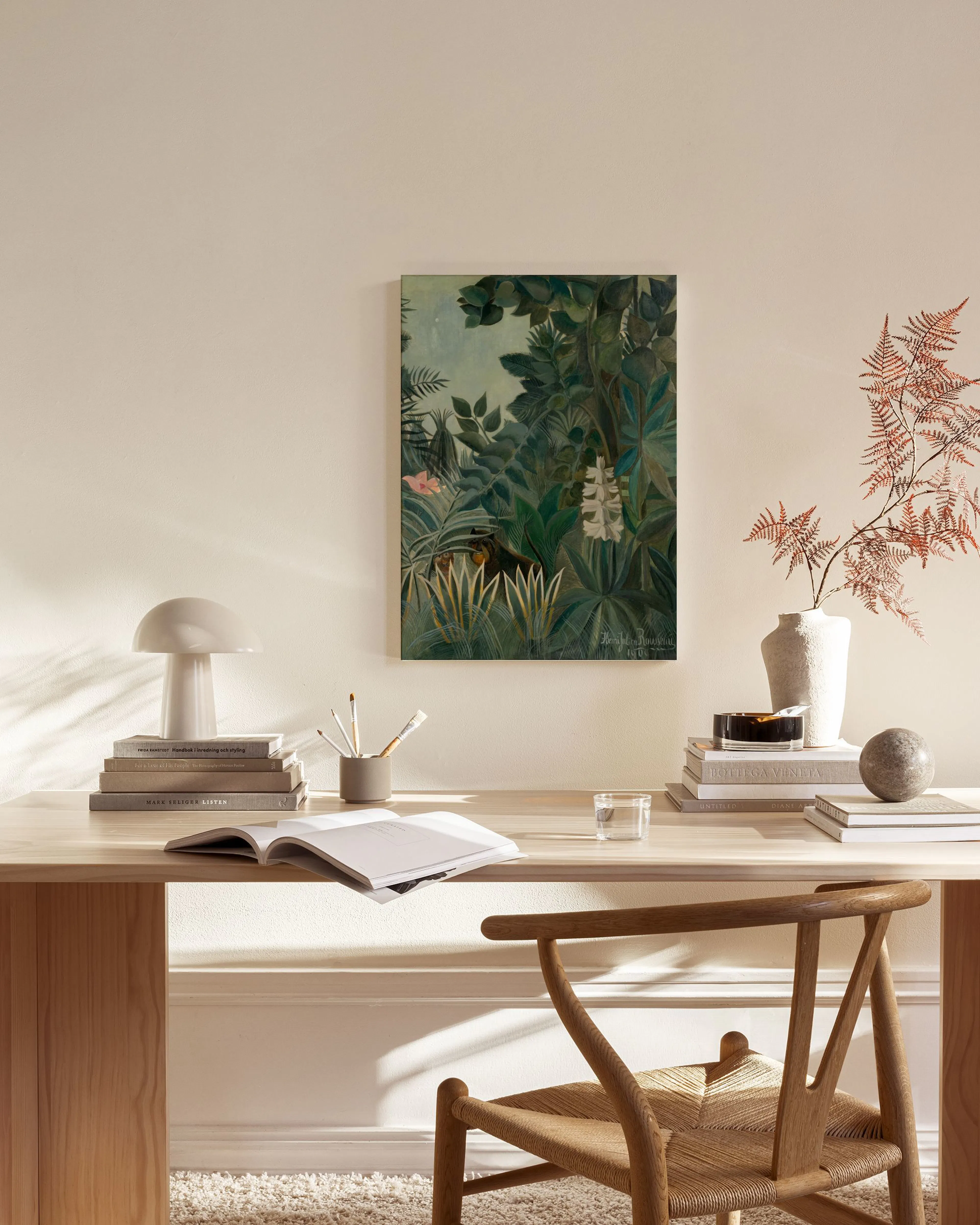 Tranh Thiên Nhiên Rousseau - The Equatorial Jungle Canvas print