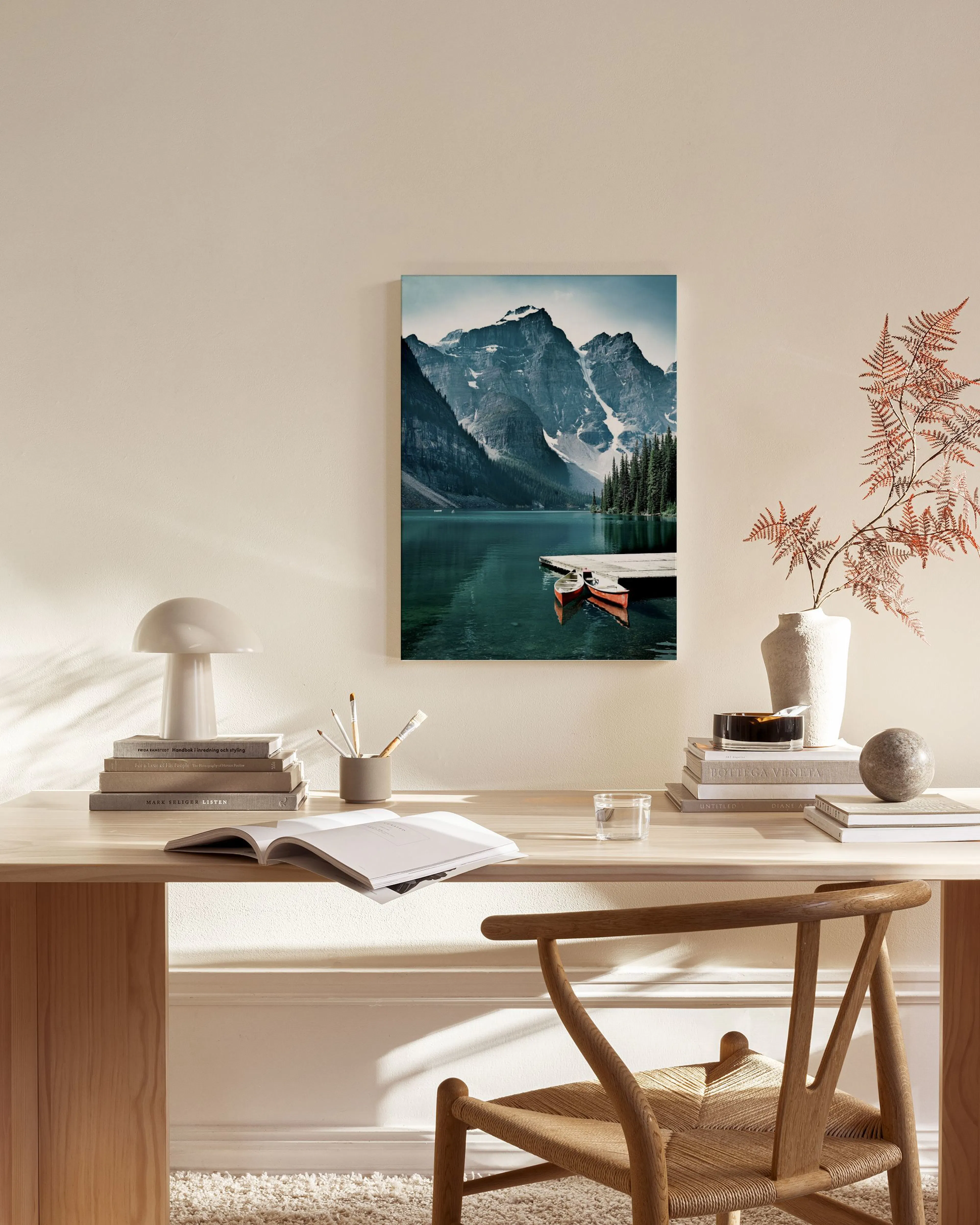 Tranh Thiên Nhiên Two Canoes Canvas print
