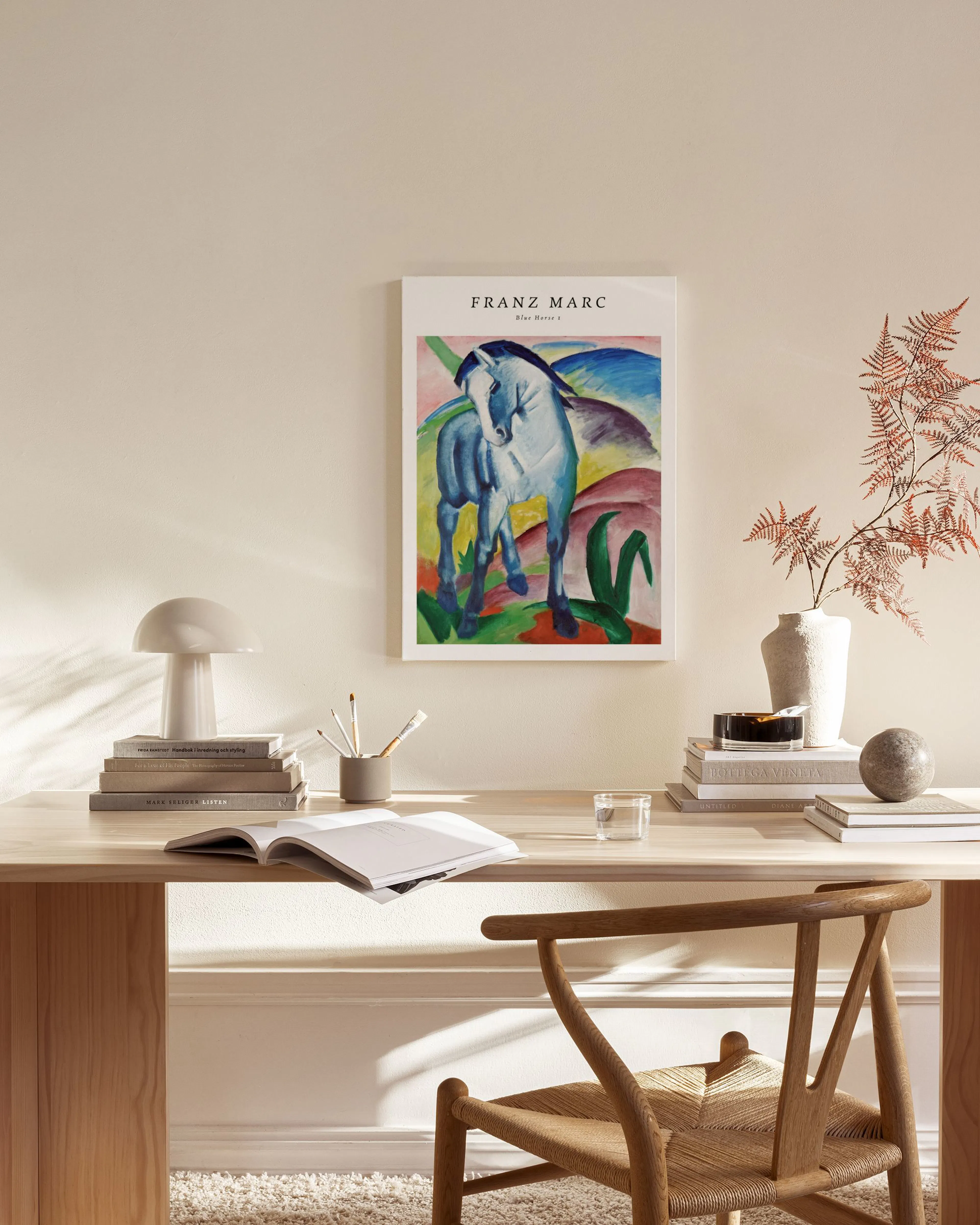 Tranh Thiên Nhiên Franz Marc - Blue Horse 1 Canvas print