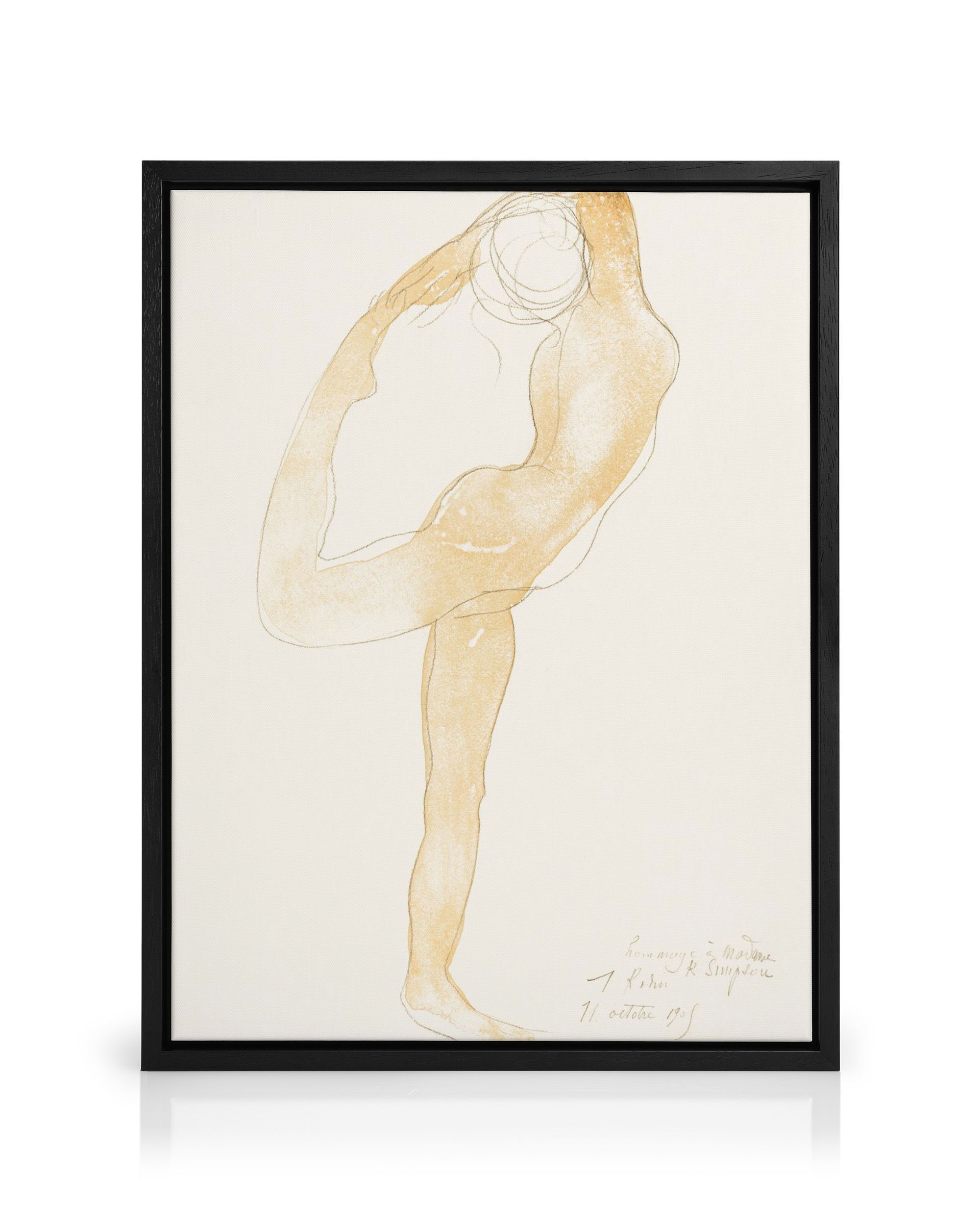 Auguste Rodin Dancing Figure Canvas Print – Elegant Wall Art | Desenio