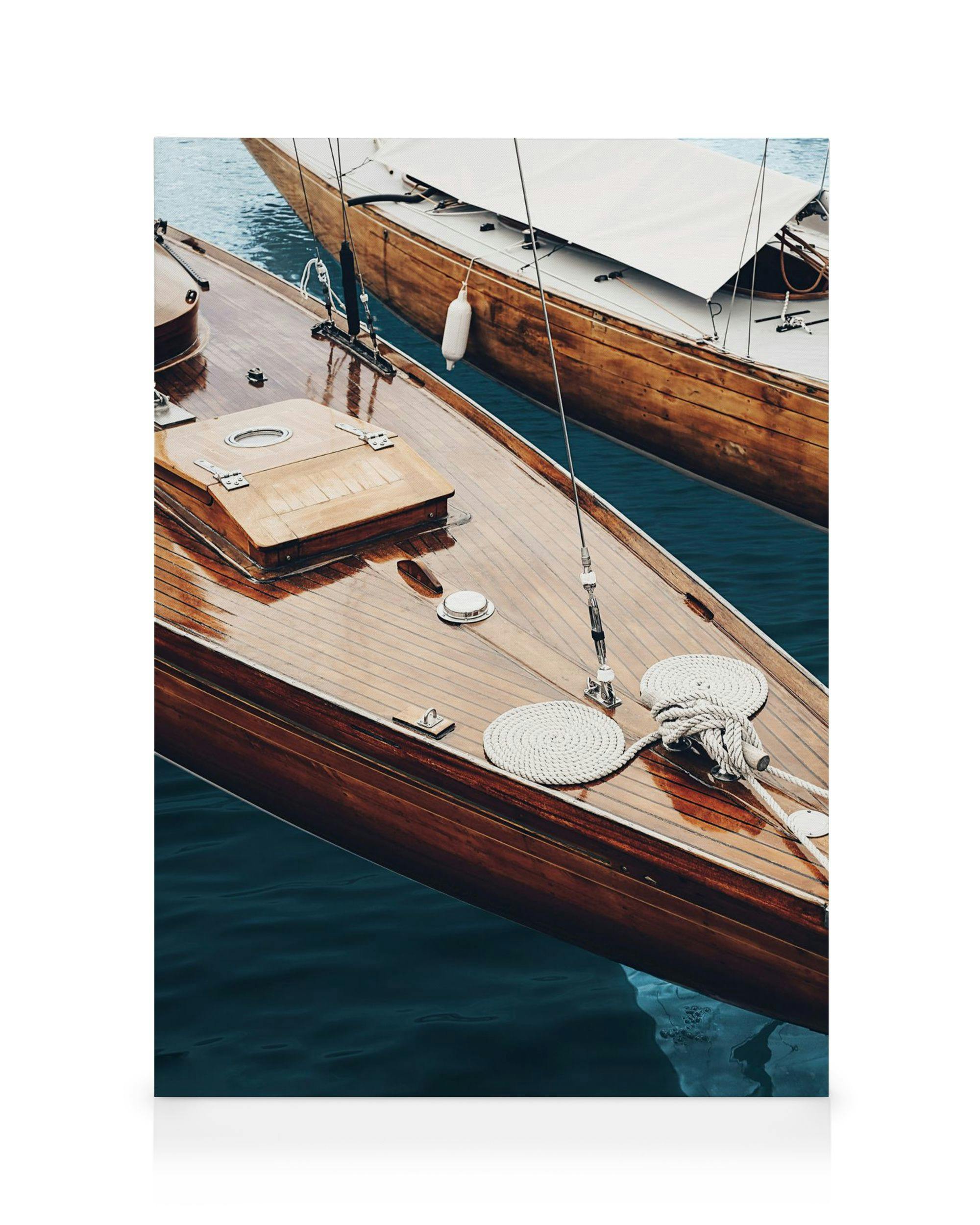 Canvas Prints Classic Wooden Boats Canvas print (30x40 cm)
