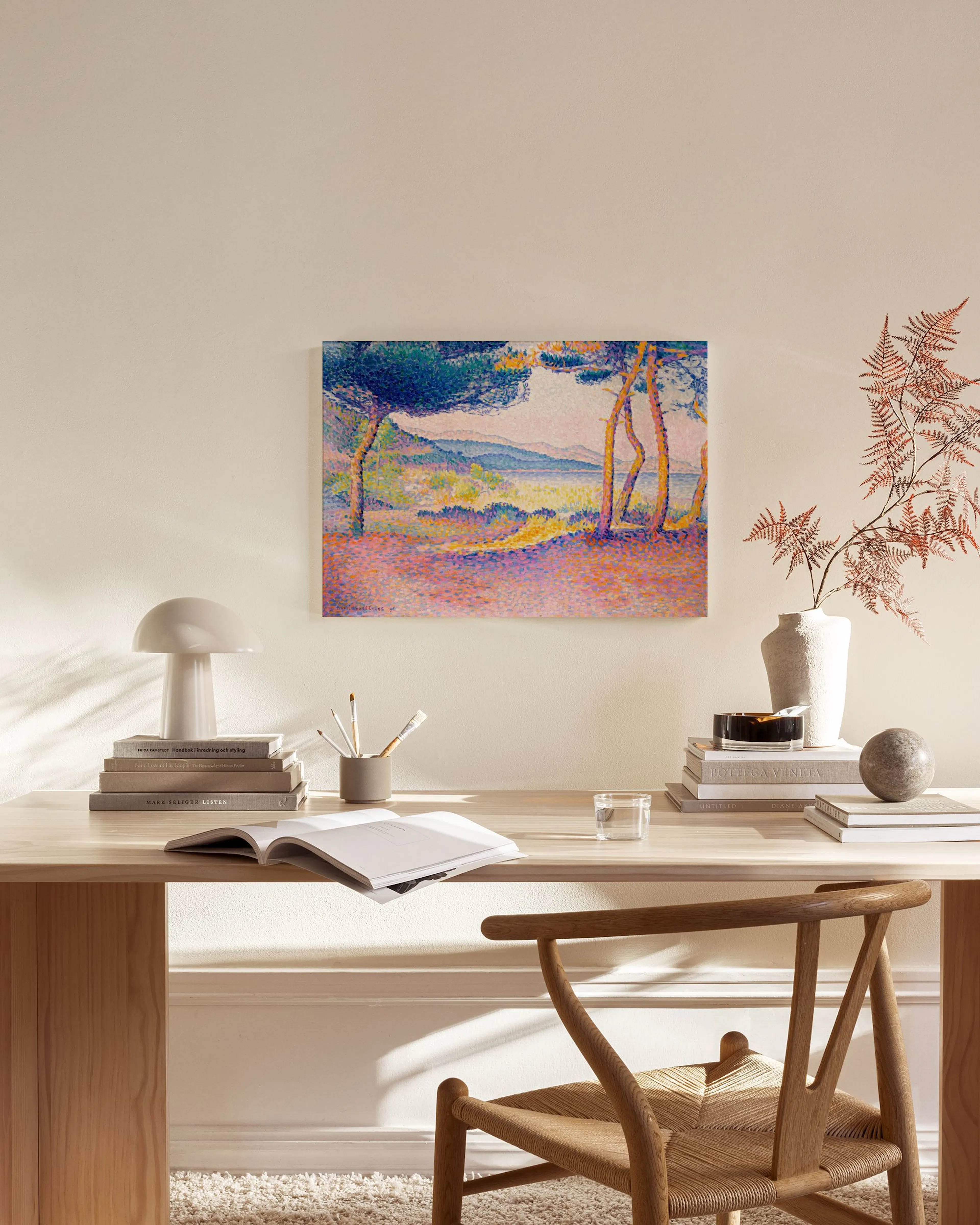 Tranh Thiên Nhiên Henri-Edmond Cross - Pines Along the Shore Canvas print