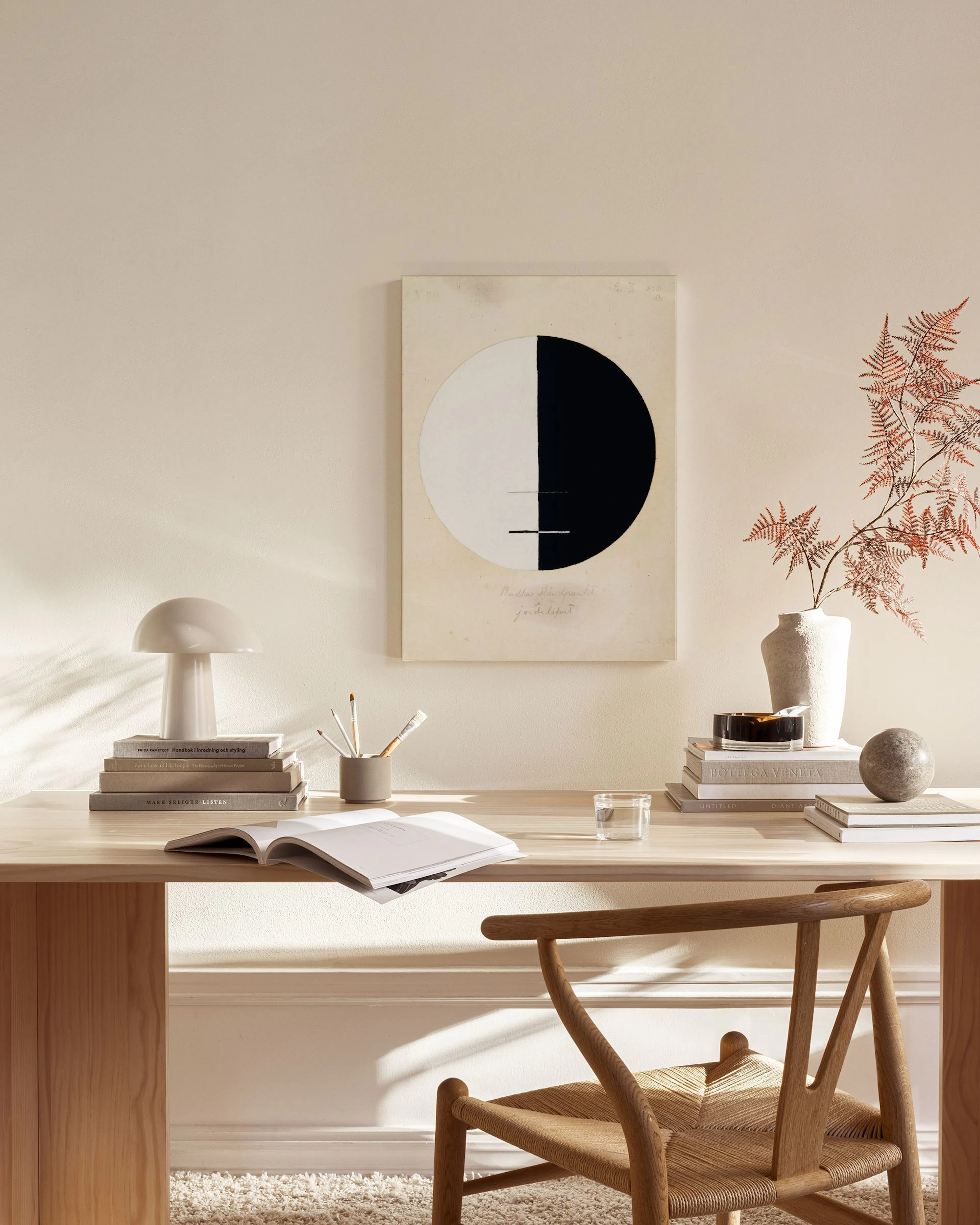 Tranh Graphic Canvas print - Buddha's Standpoint in the Earthly Life, No.3a by Hilma af Klint