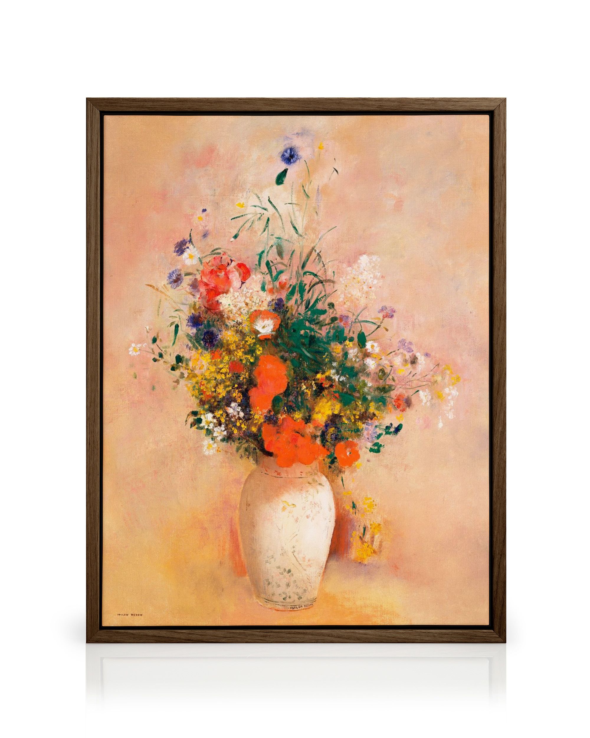 Redon - Vase of Flowers Canvas Art Print | Desenio EU
