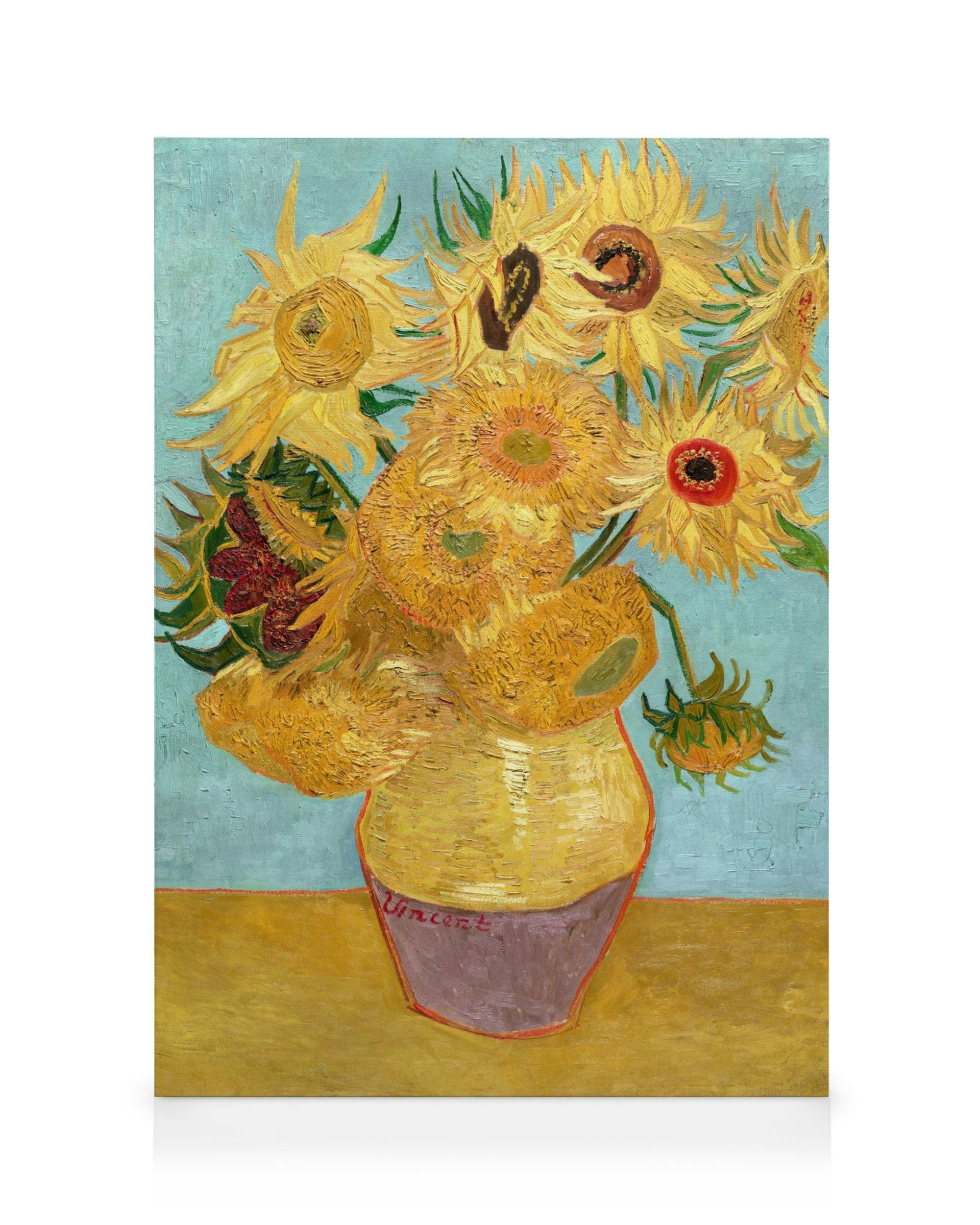 Canvas Prints Van Gogh - Vase with Twelve Sunflowers Canvas print (70x100 cm)