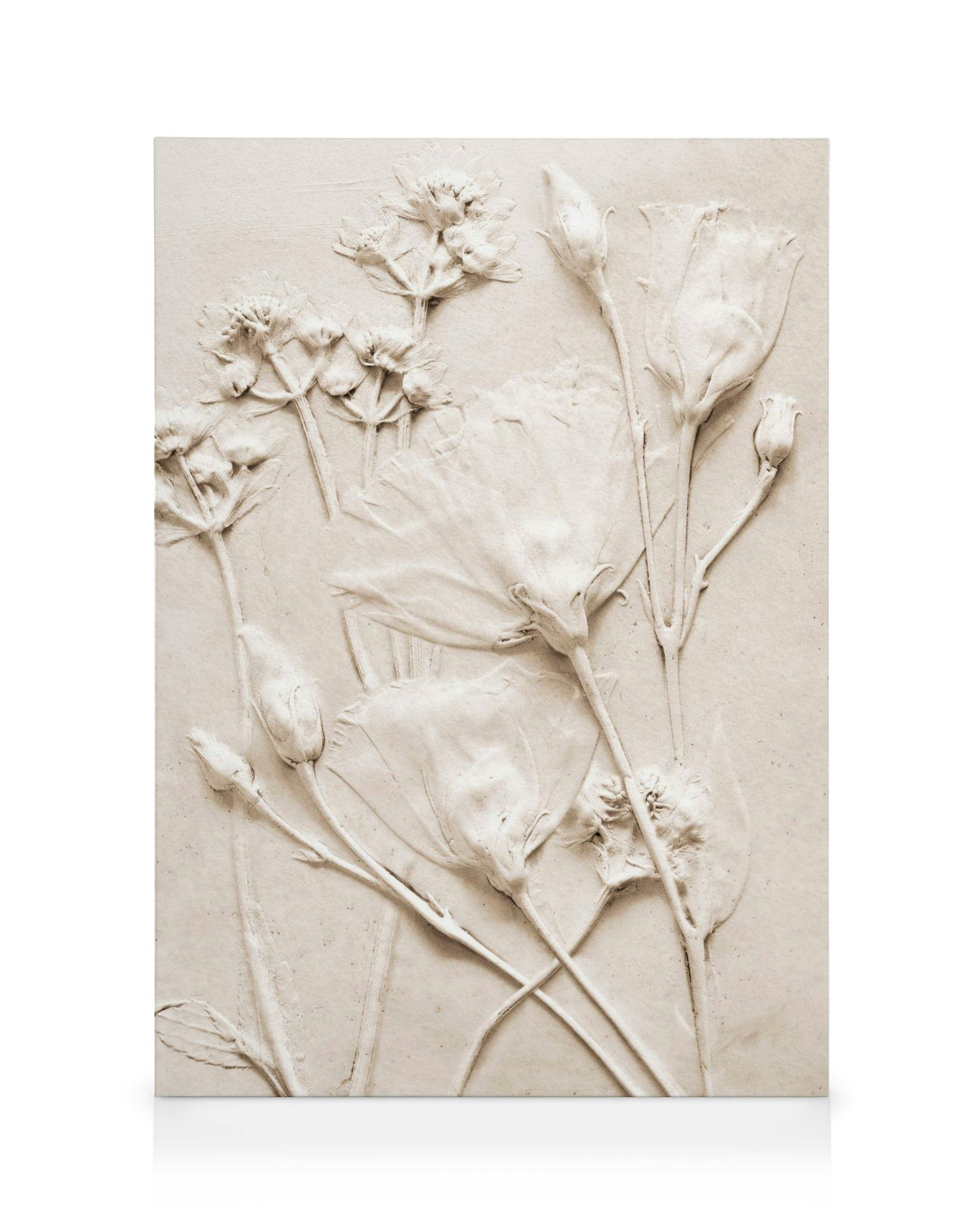 Canvas Prints Relief Flowers No2 Canvas print (30x40 cm)