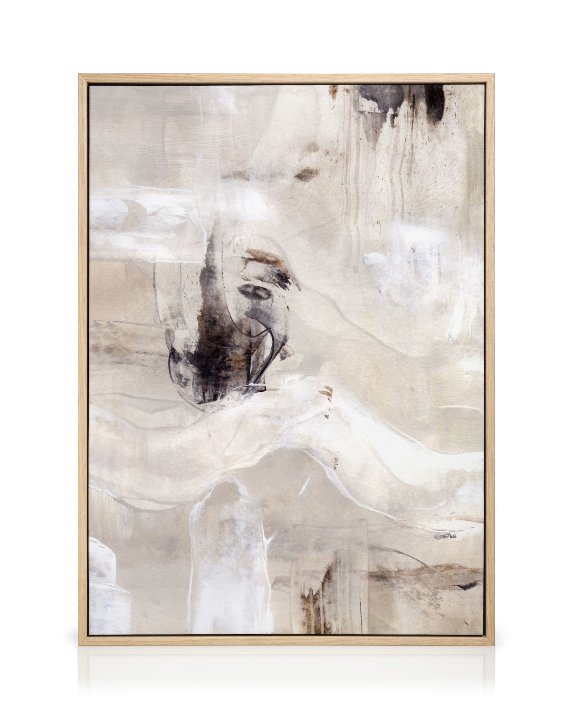 Beige Painting No2 Canvas Print – Abstract Wall Art | Desenio