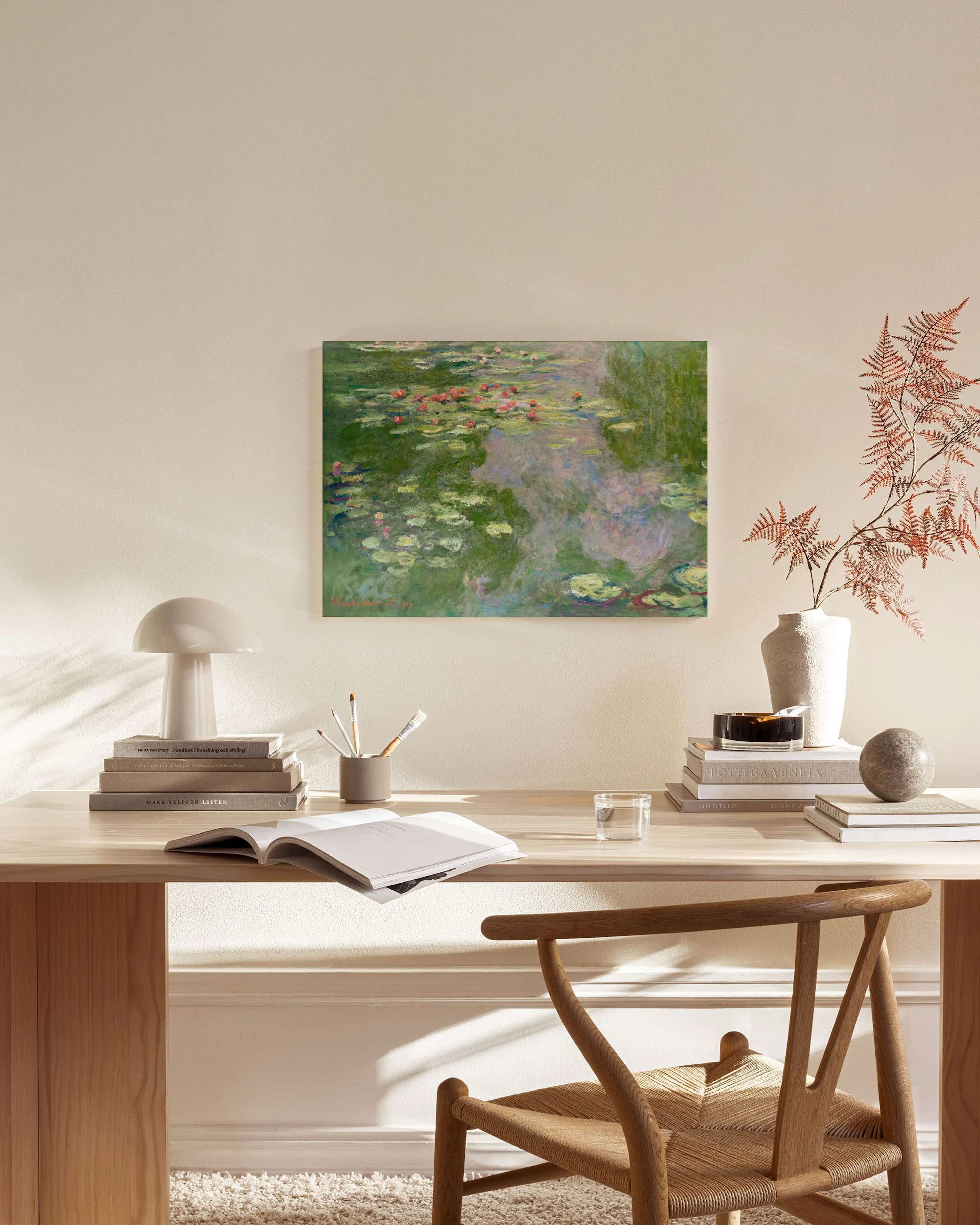 Tranh Thiên Nhiên Monet - Water Lily Pond Canvas print