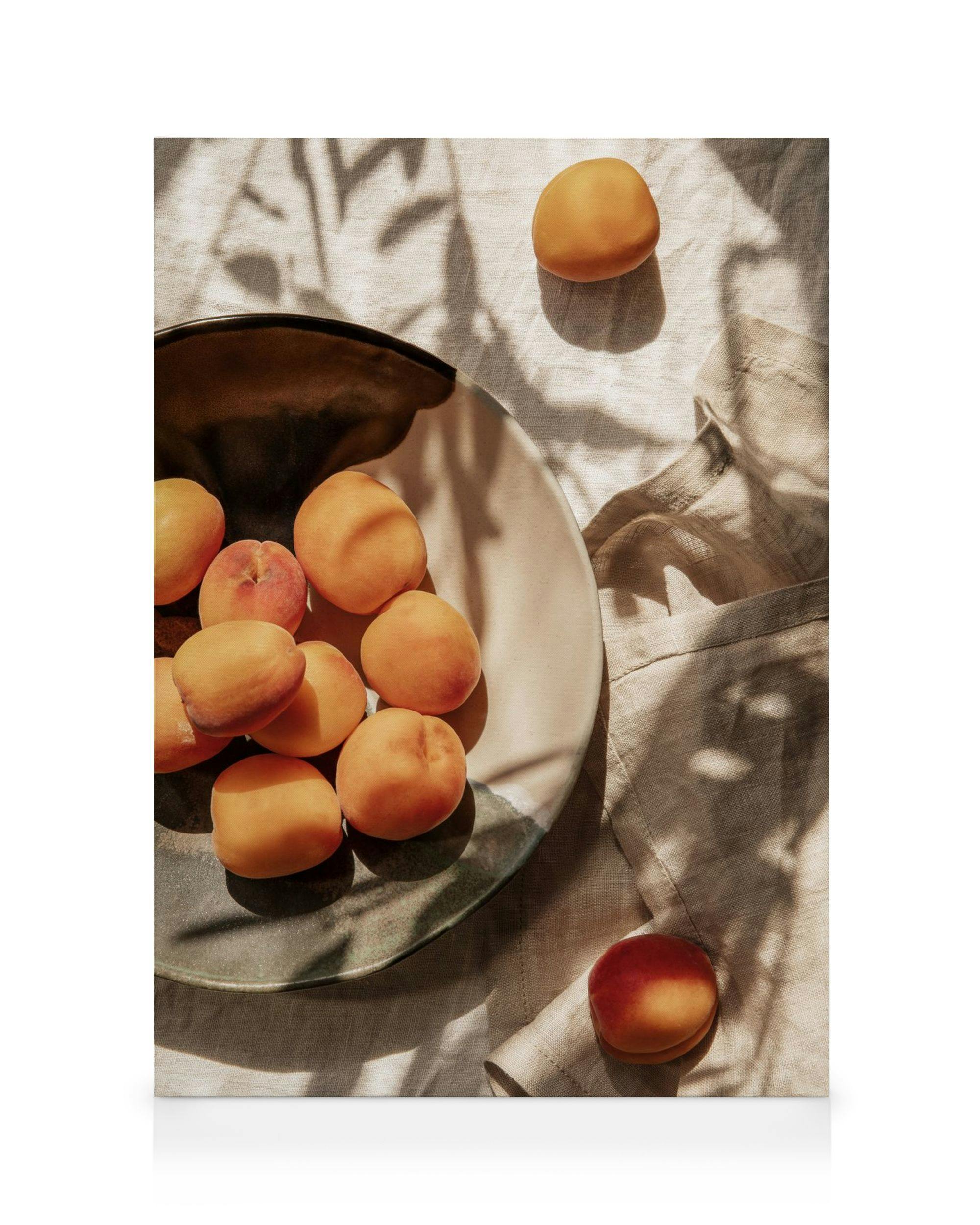 Canvas Prints Apricots In Sunlight Canvas print (50x70 cm - Oak Frame)