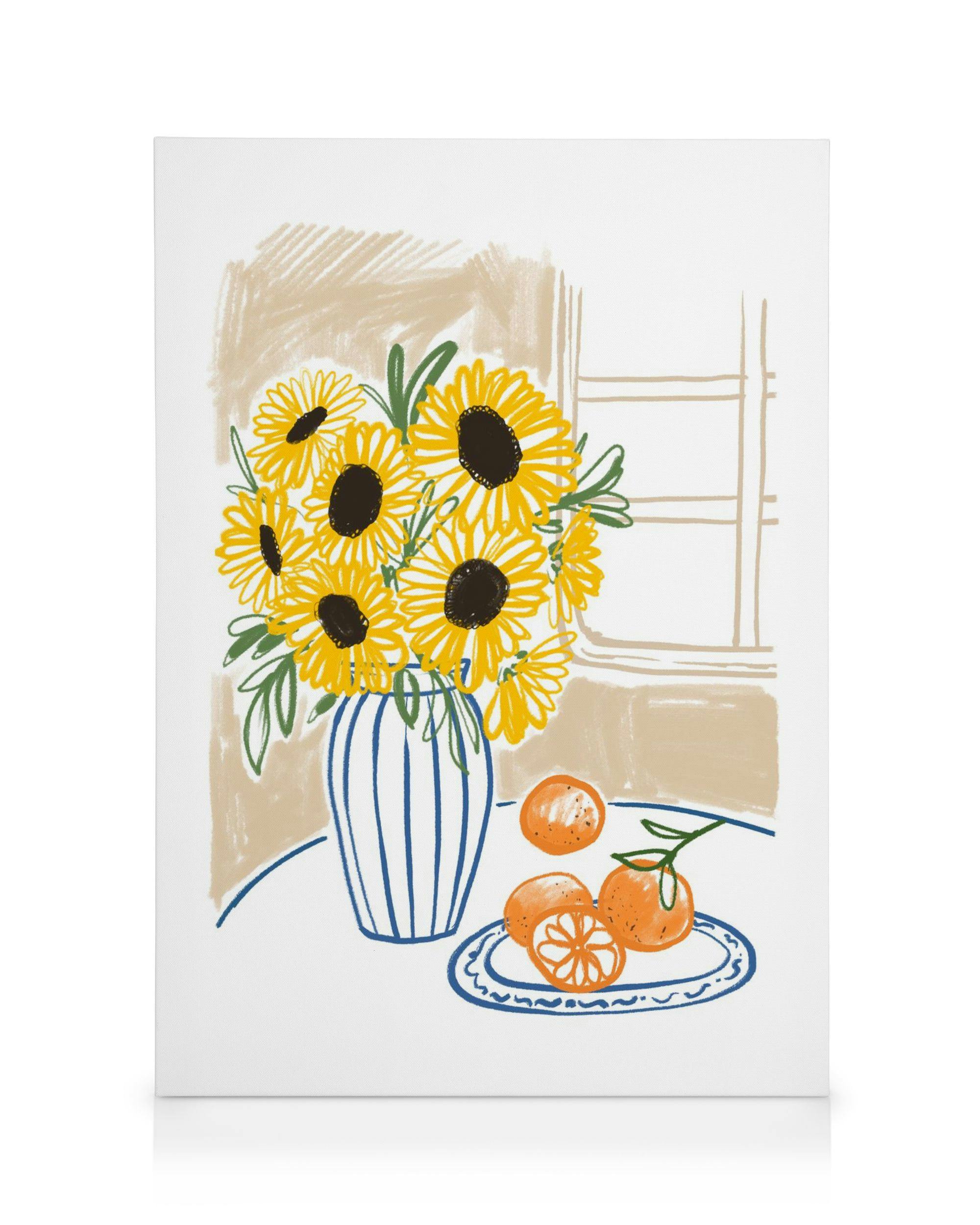 Canvas Prints Fleurs du Jardin No1 Canvas print (70x100 cm - Black Frame)