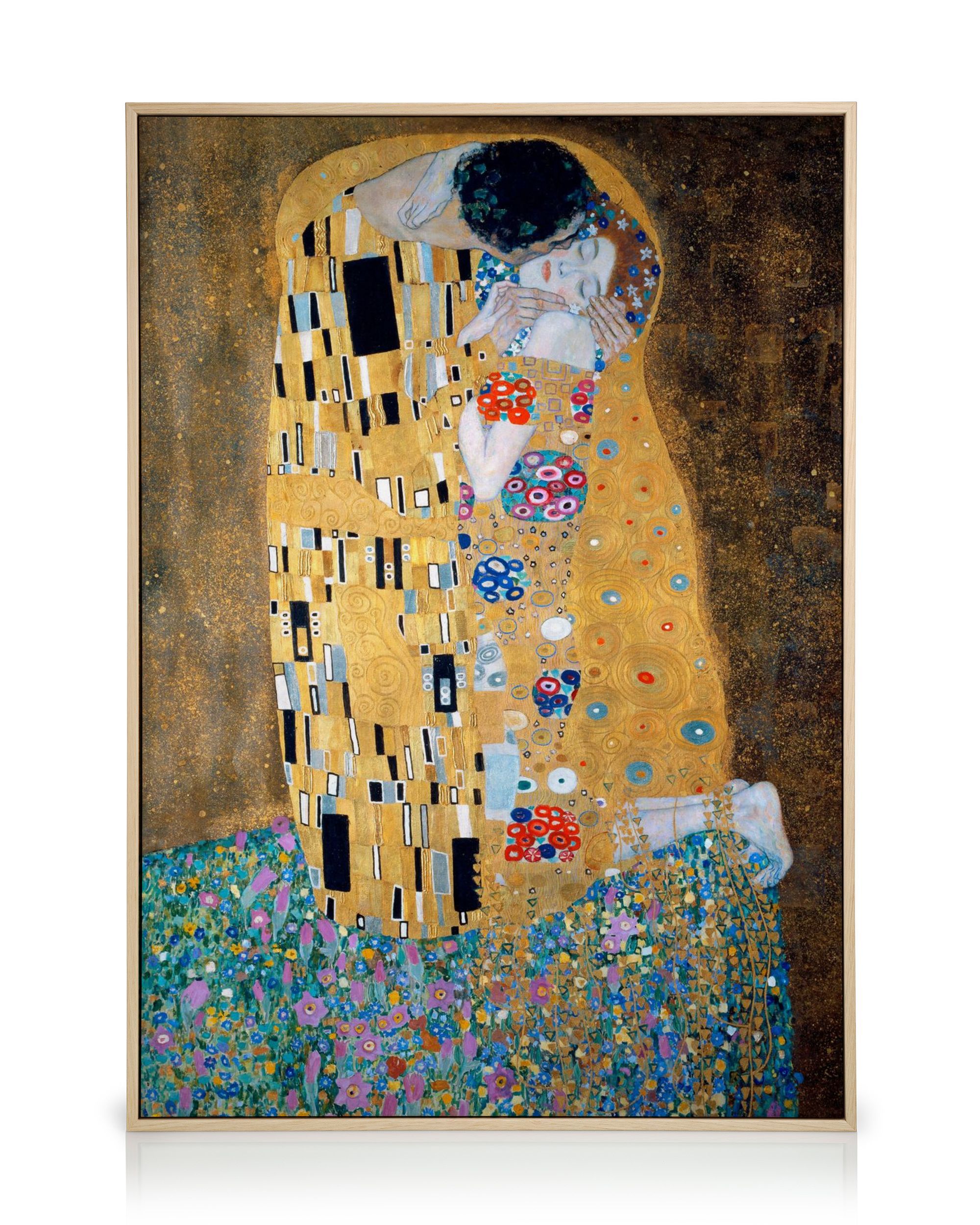 Gustav Klimt 接吻 アートプリント 約60cm x 50cm Gustav Klimt - The Kiss Canvas Print | Art Print Poster