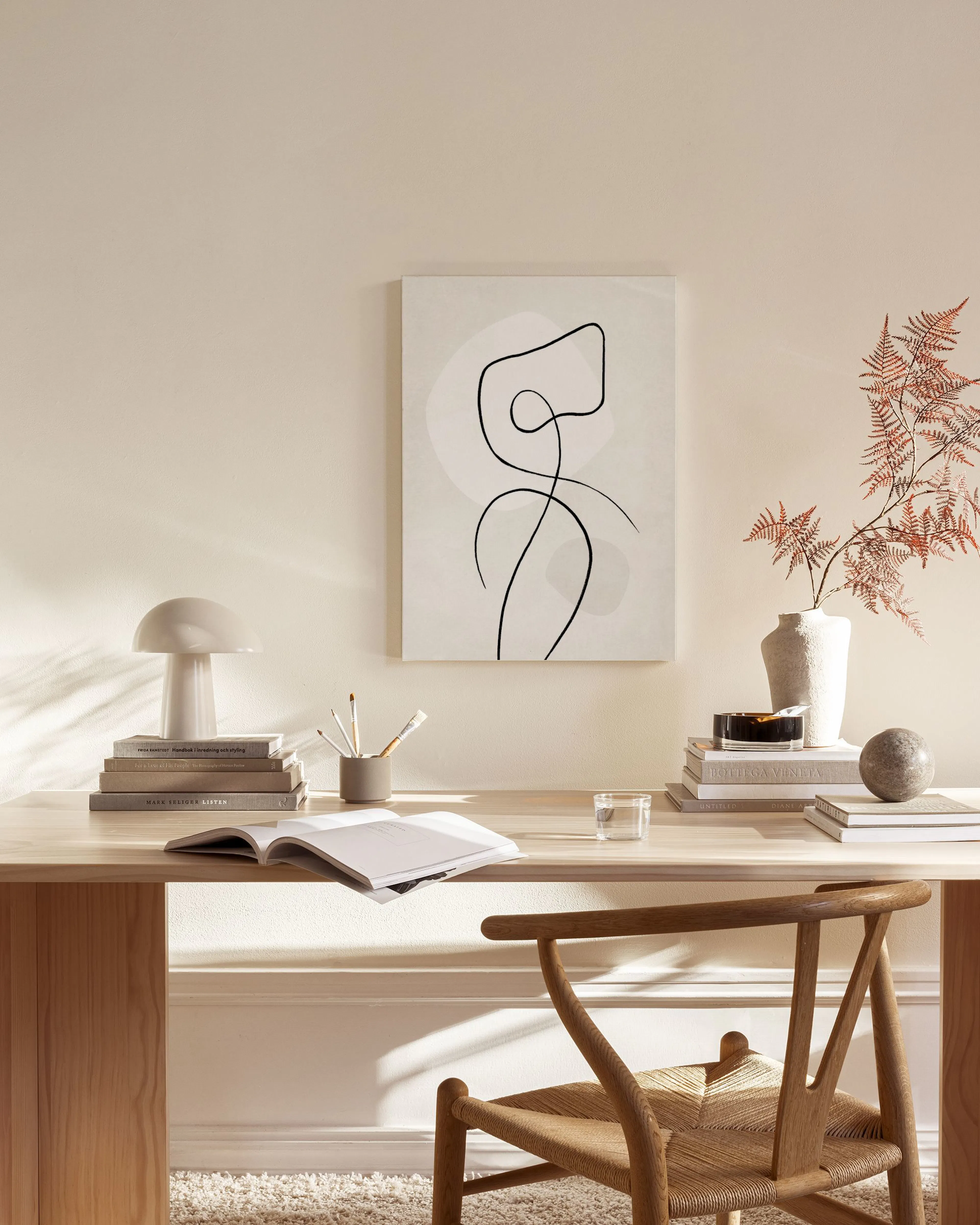 Tranh Illustrations Artful Lines No4 Canvas print