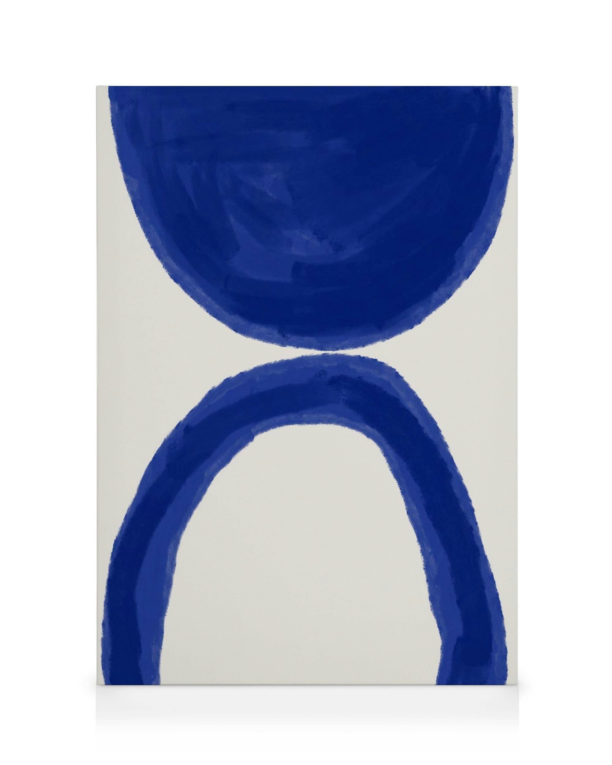 Canvas Prints Un Po' Di Blu No1 Canvas print (100x140 cm - Black Frame)