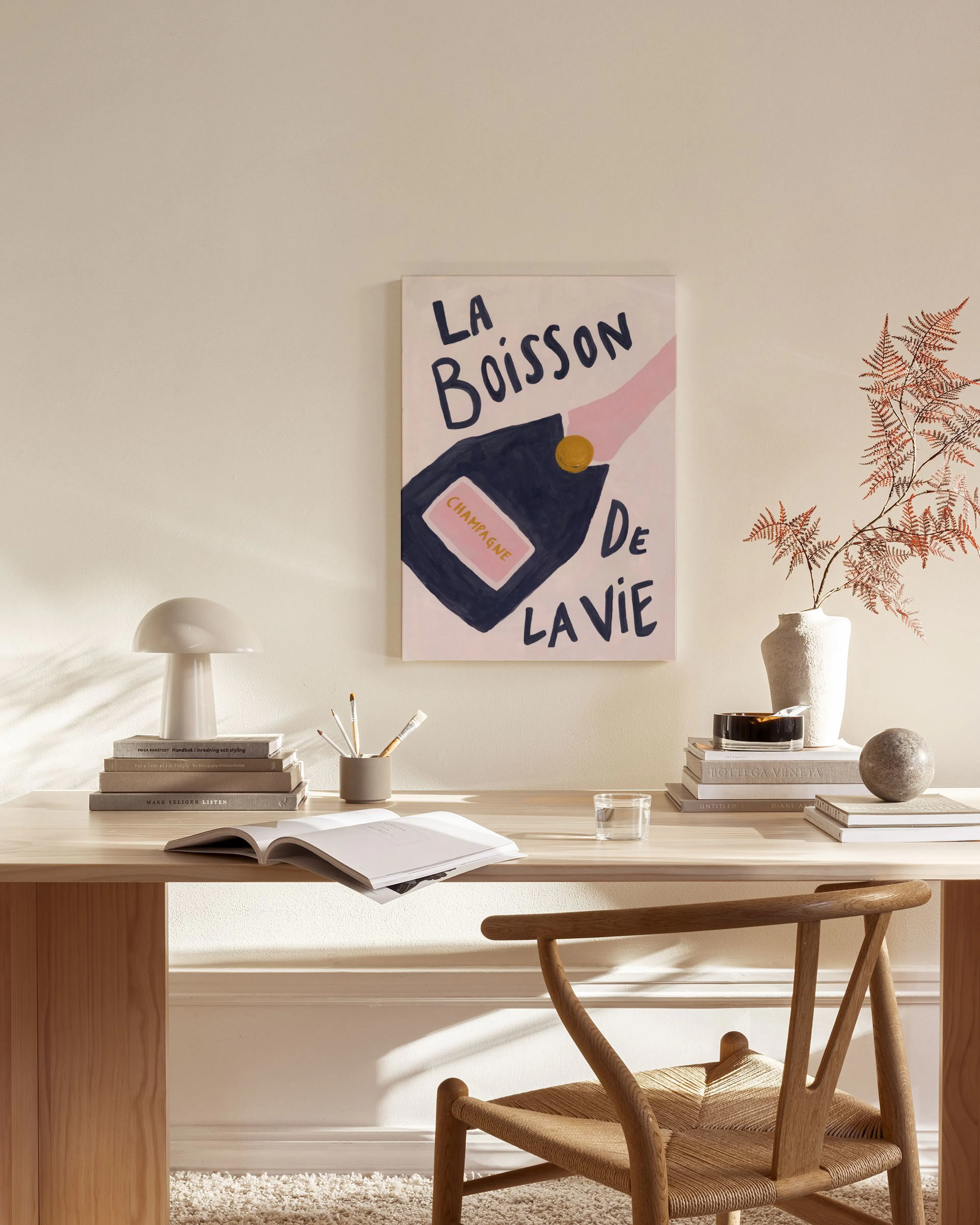 Tranh Illustrations La Boisson de la Vie Canvas print