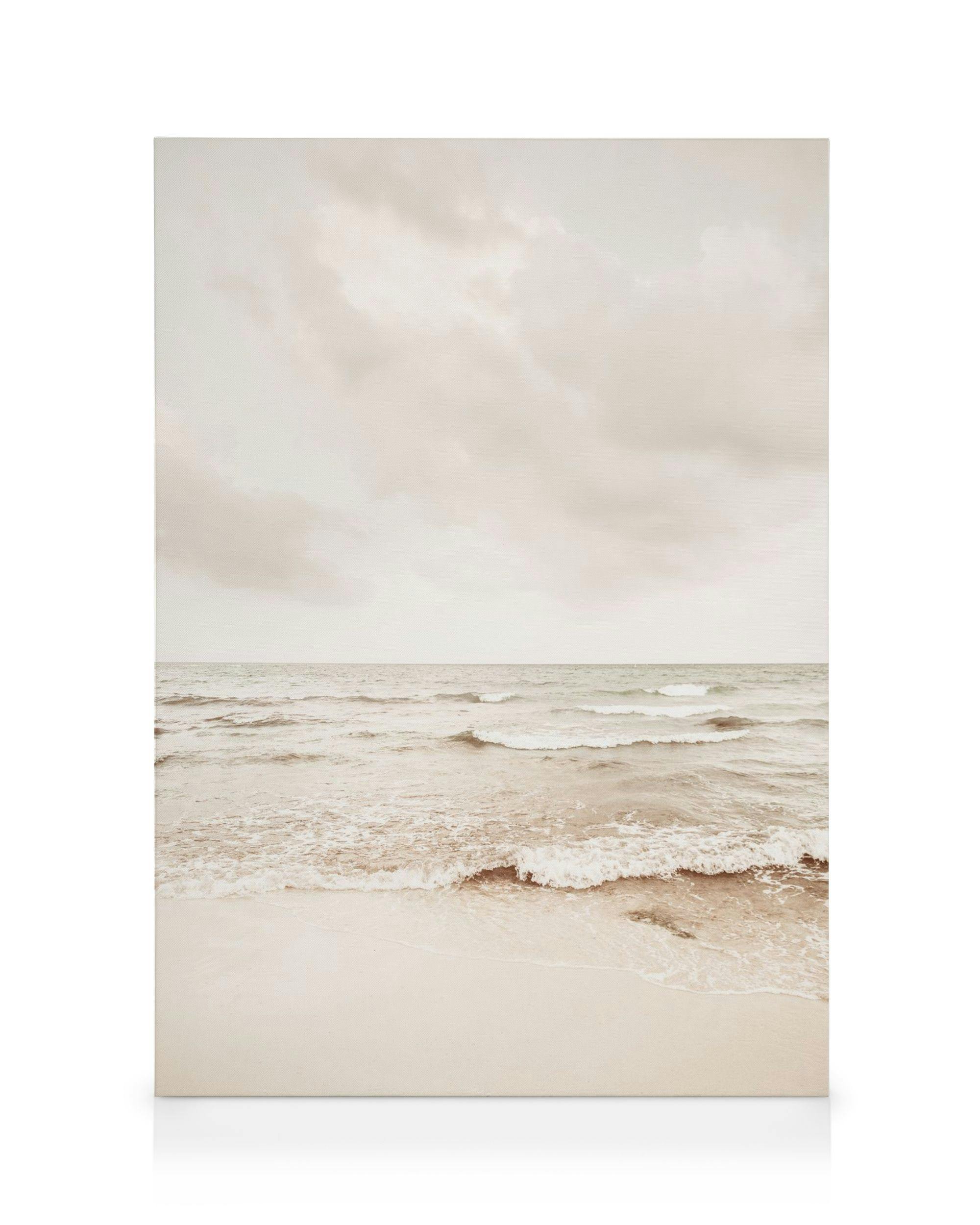 Canvas Prints Calming Sea Canvas print (50x70 cm - Dark Oak Frame)