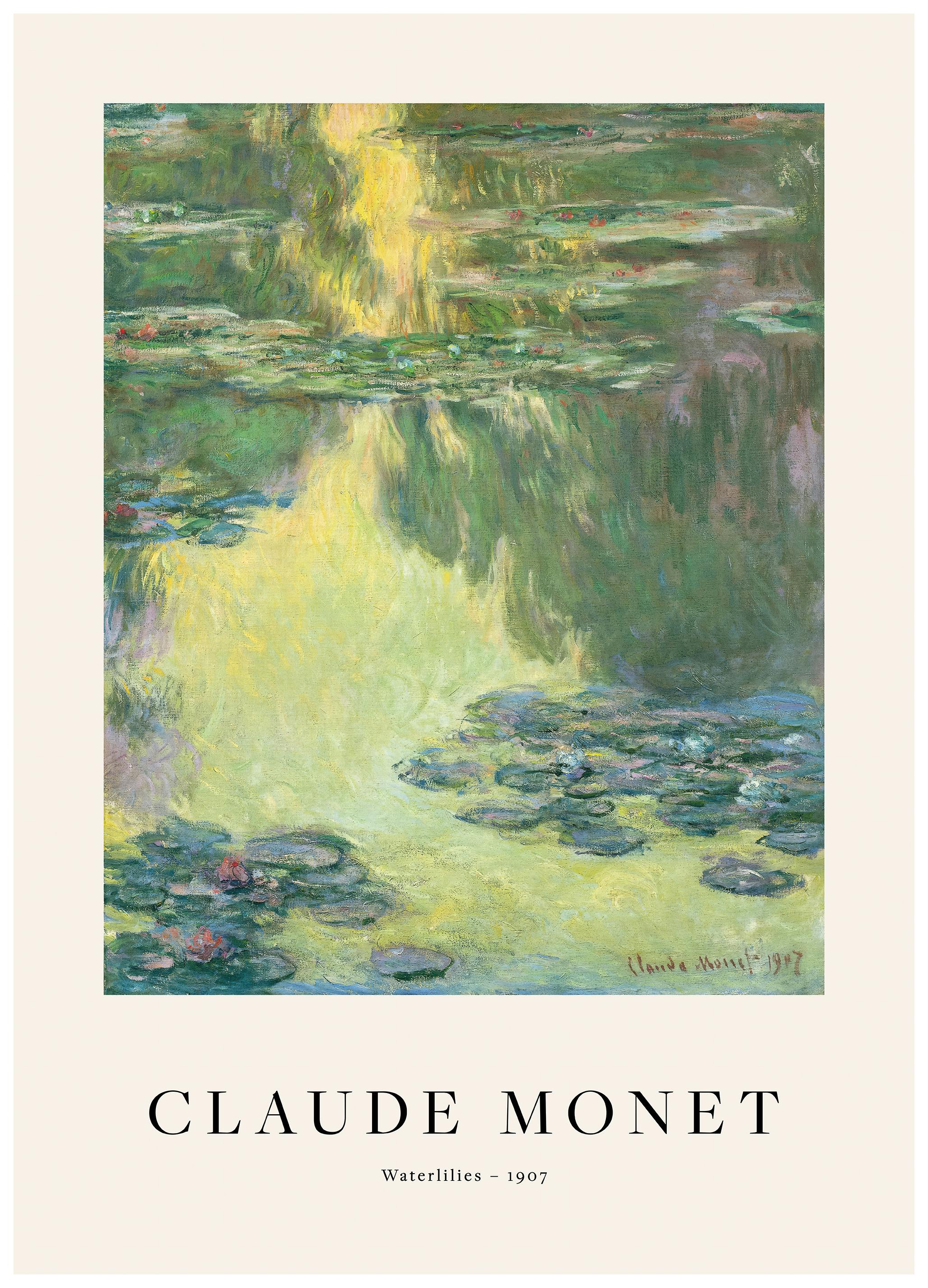 Monet - Waterlilies Print (50x70 cm)- Monet Posters