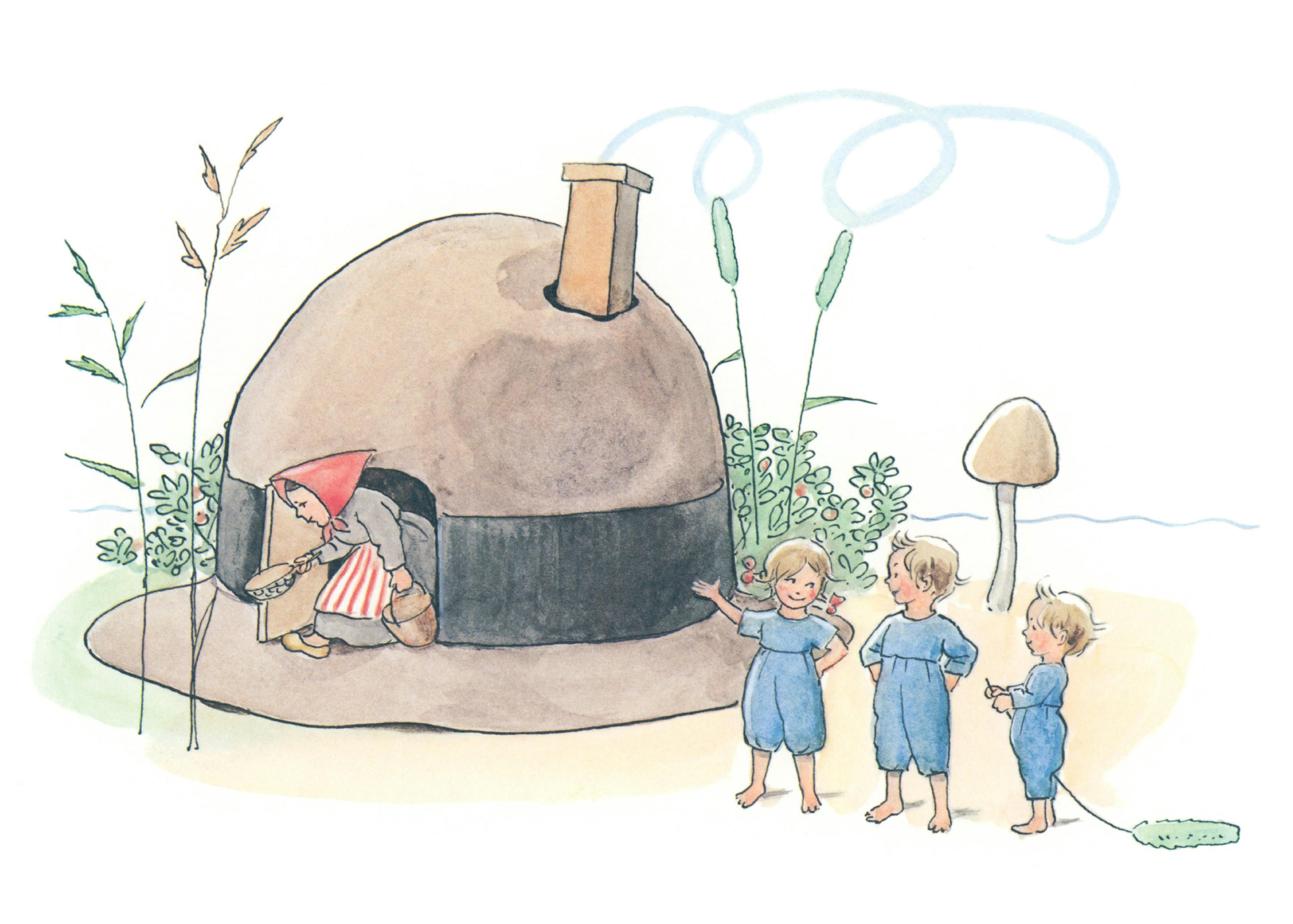 Elsa Beskow - The Children of Hat Cottage Print 0