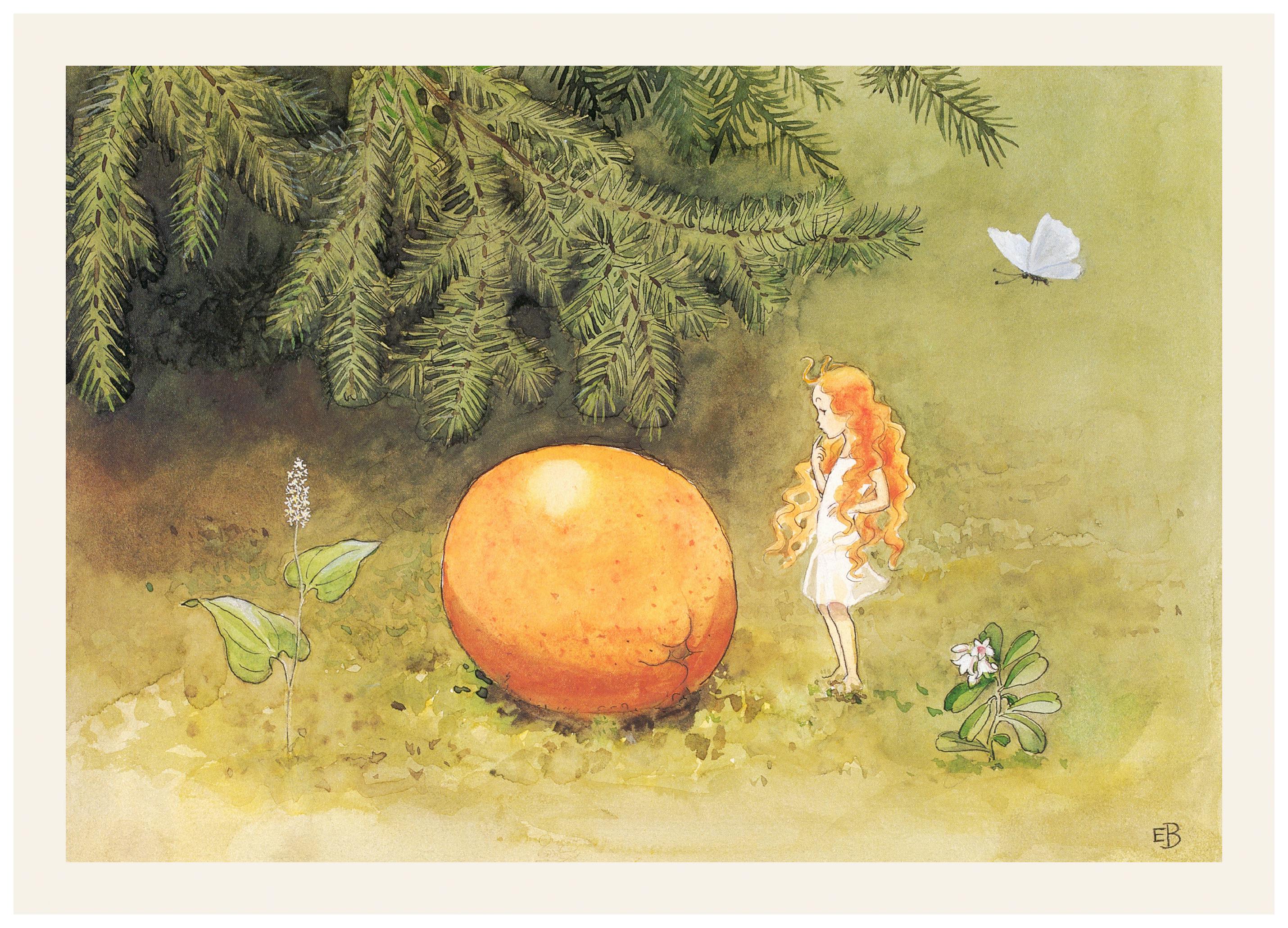 Prints - Elsa Beskow - The Sun Egg Print (30x40 cm) - Elsa Beskow illustrations