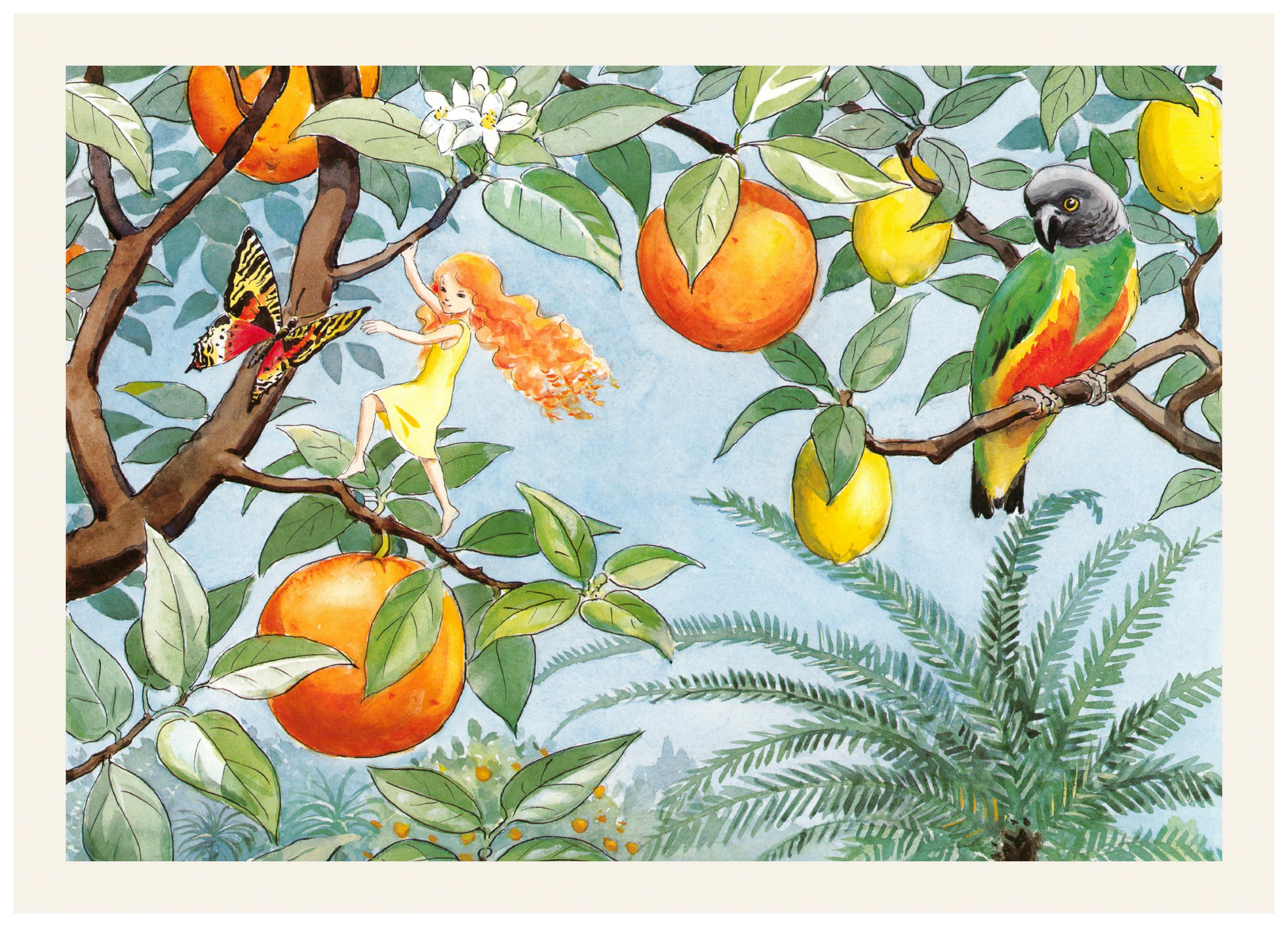 Elsa Beskow - The Elf in the Sun Land Poster (30x40 cm)- Illustrazioni di Elsa Beskow