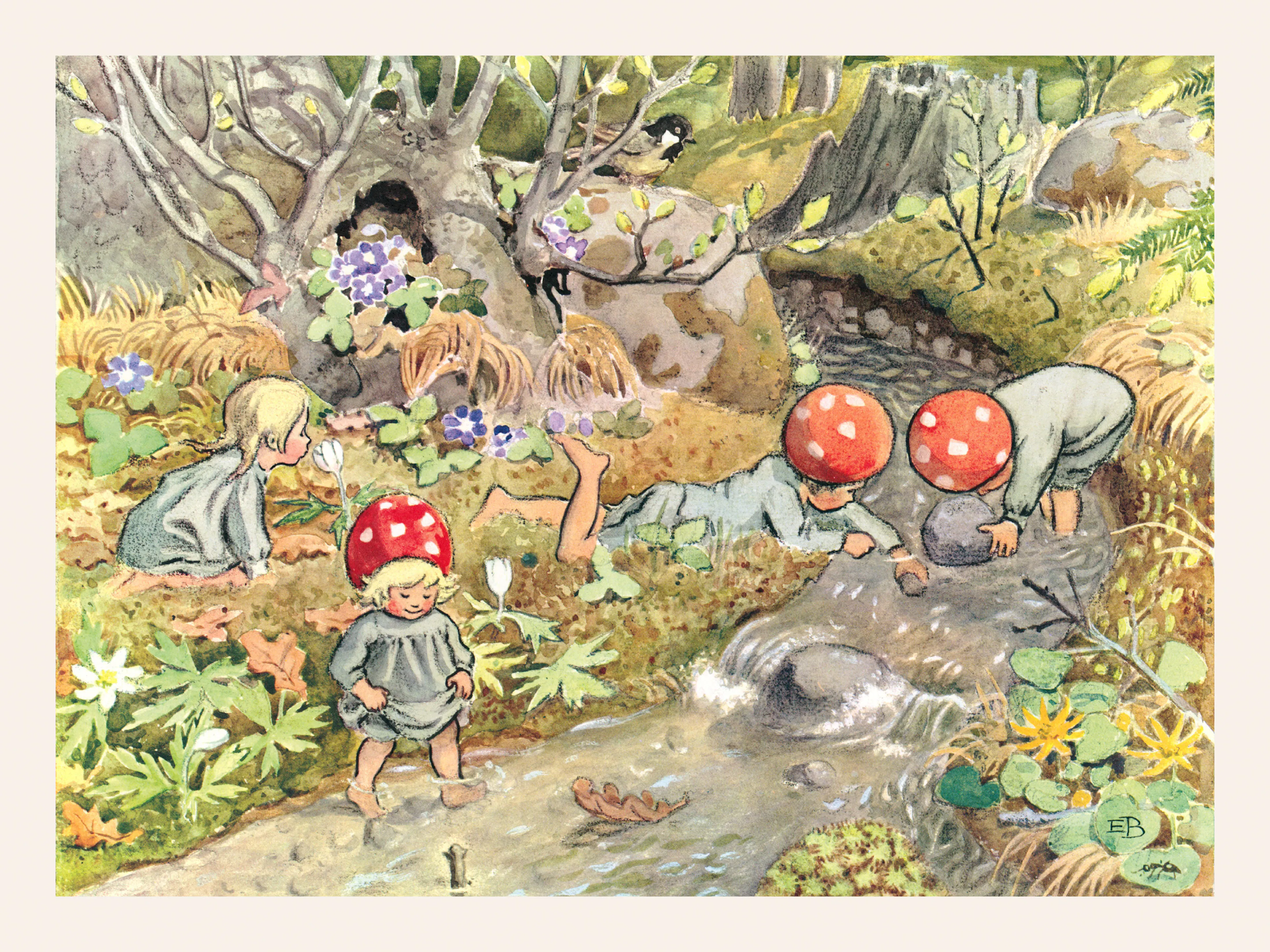 Elsa Beskow - Children of the Forest No2 Affiche 0