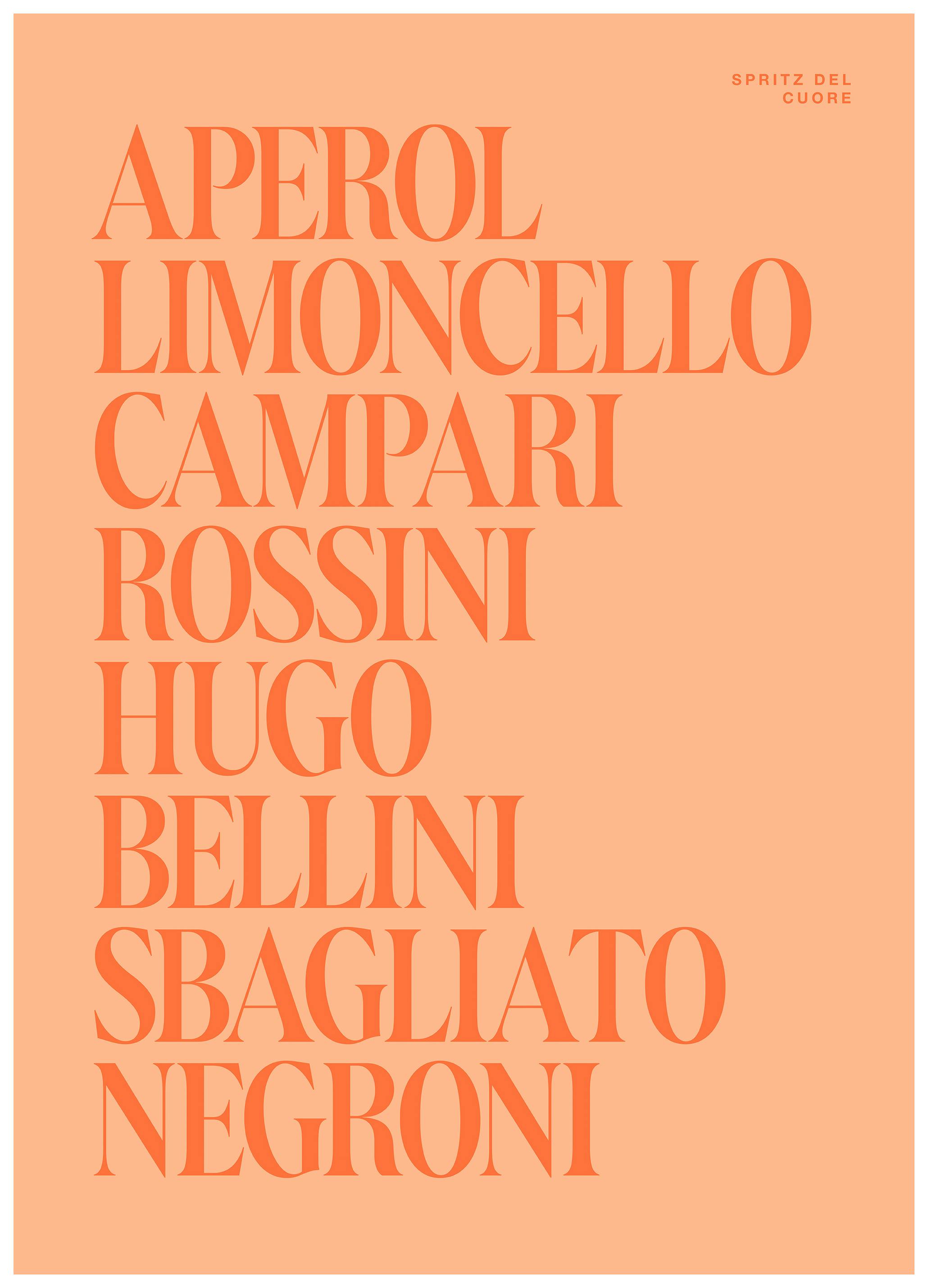 Spritz del Cuore Poster (21x30 cm)