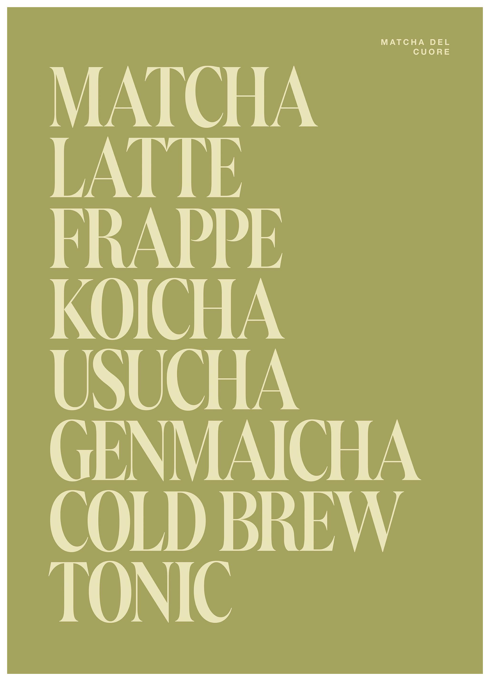 Prints - Matcha del Coure Print (21x30 cm) - Text posters