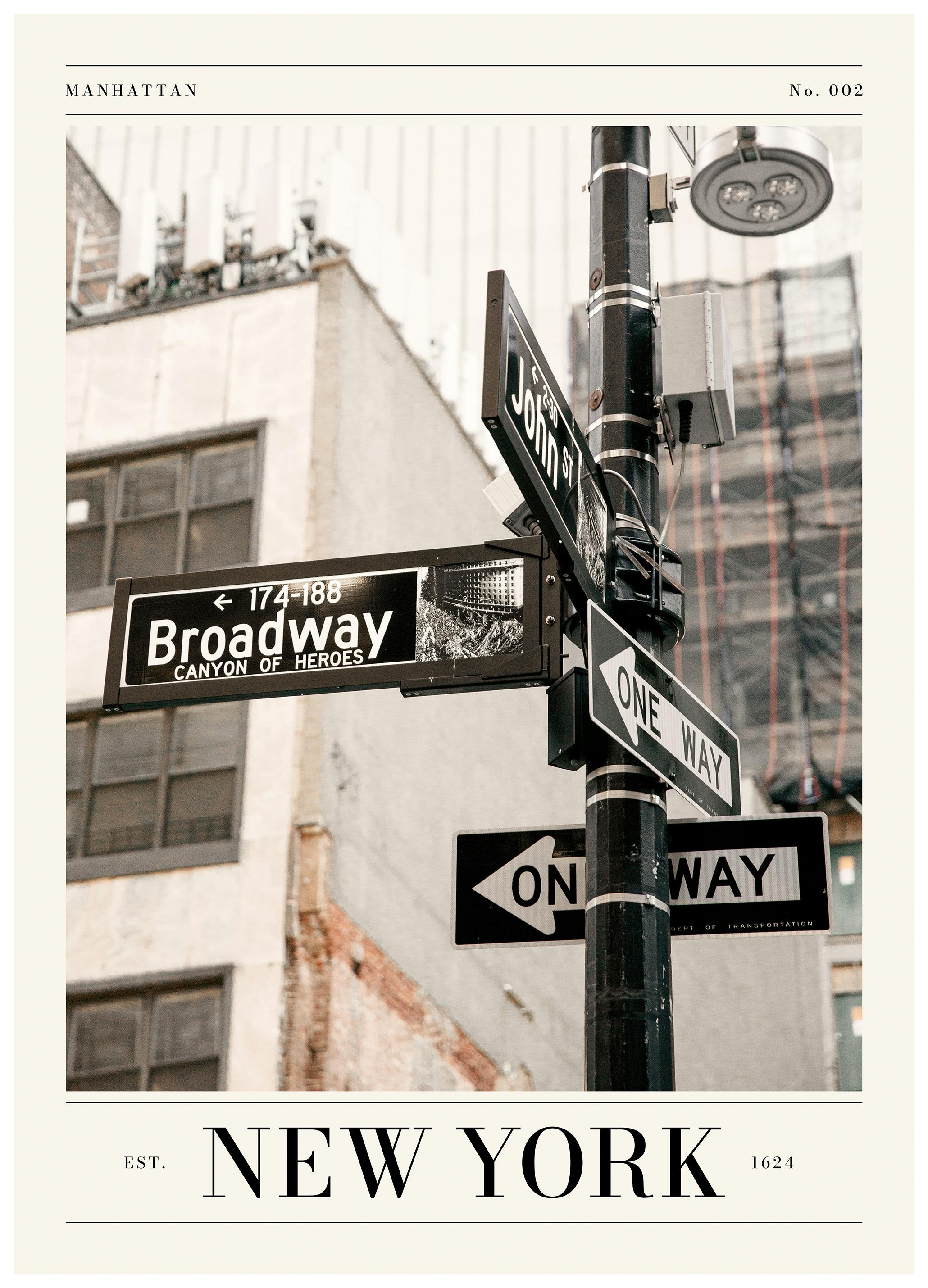 New York Cover No2 Poster (50x70 cm)- Poster di New York