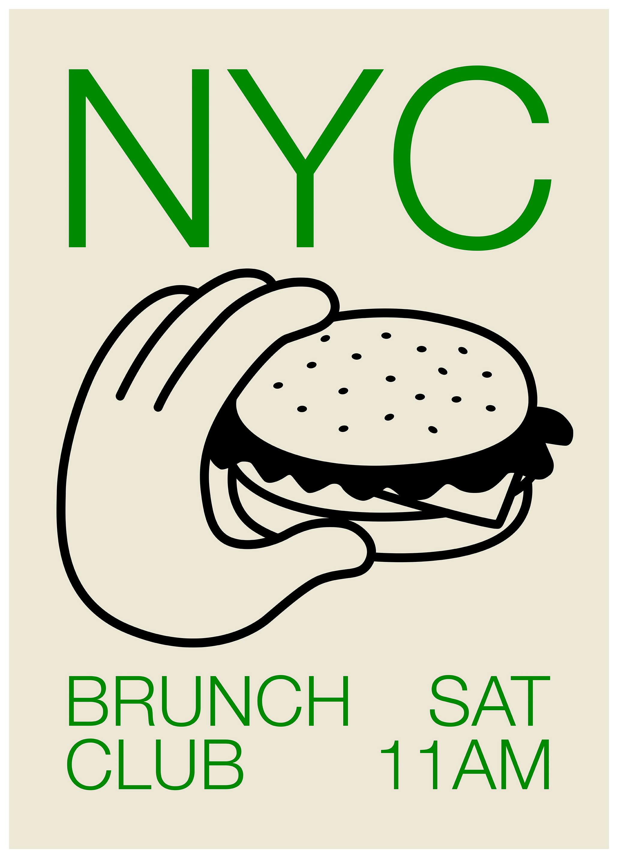 Prints - NYC Brunch Club No1 Print (30x40 cm) - Kitchen wall art