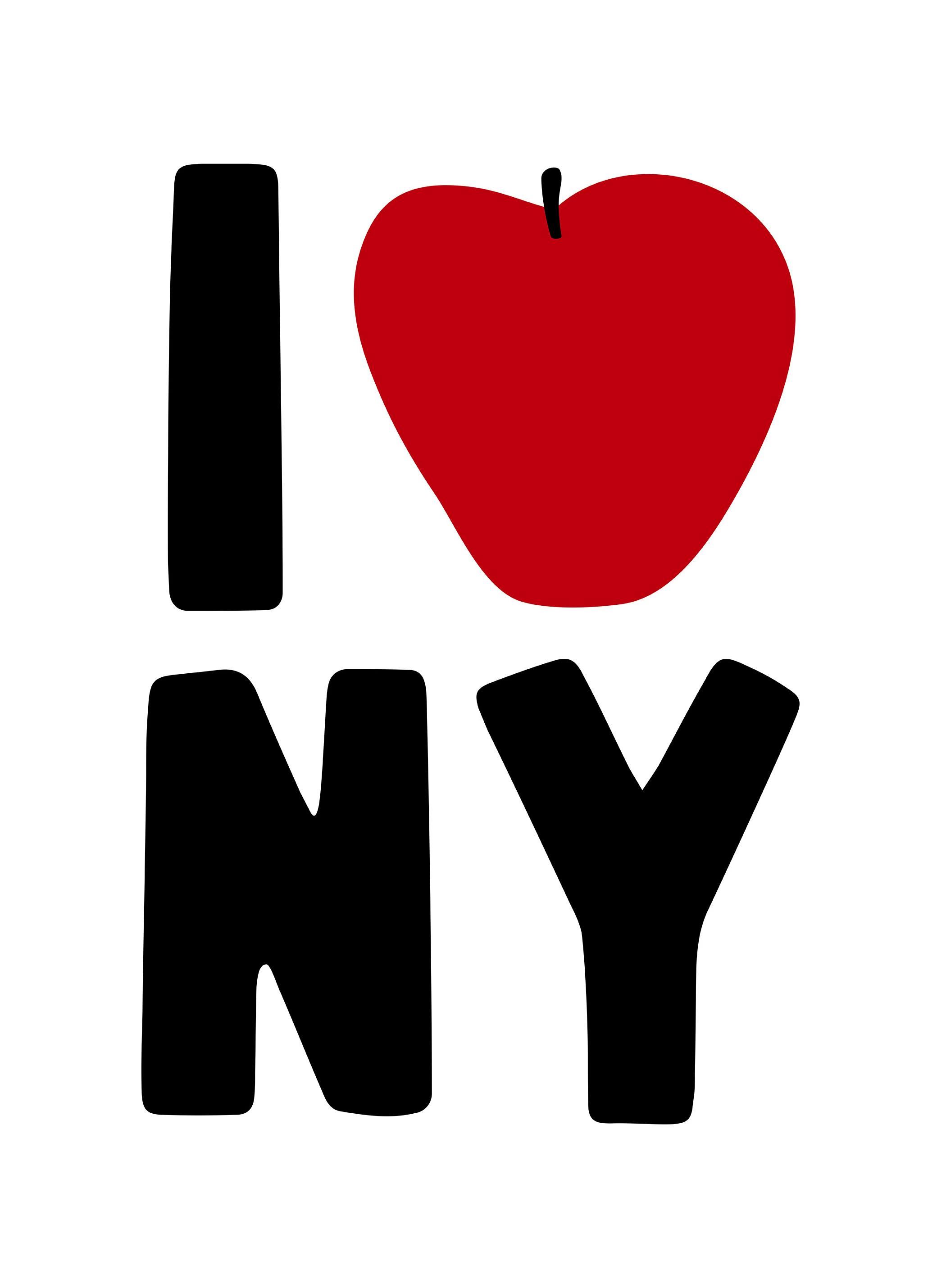 I Love NY Poster (50x70 cm)- Poster di New York