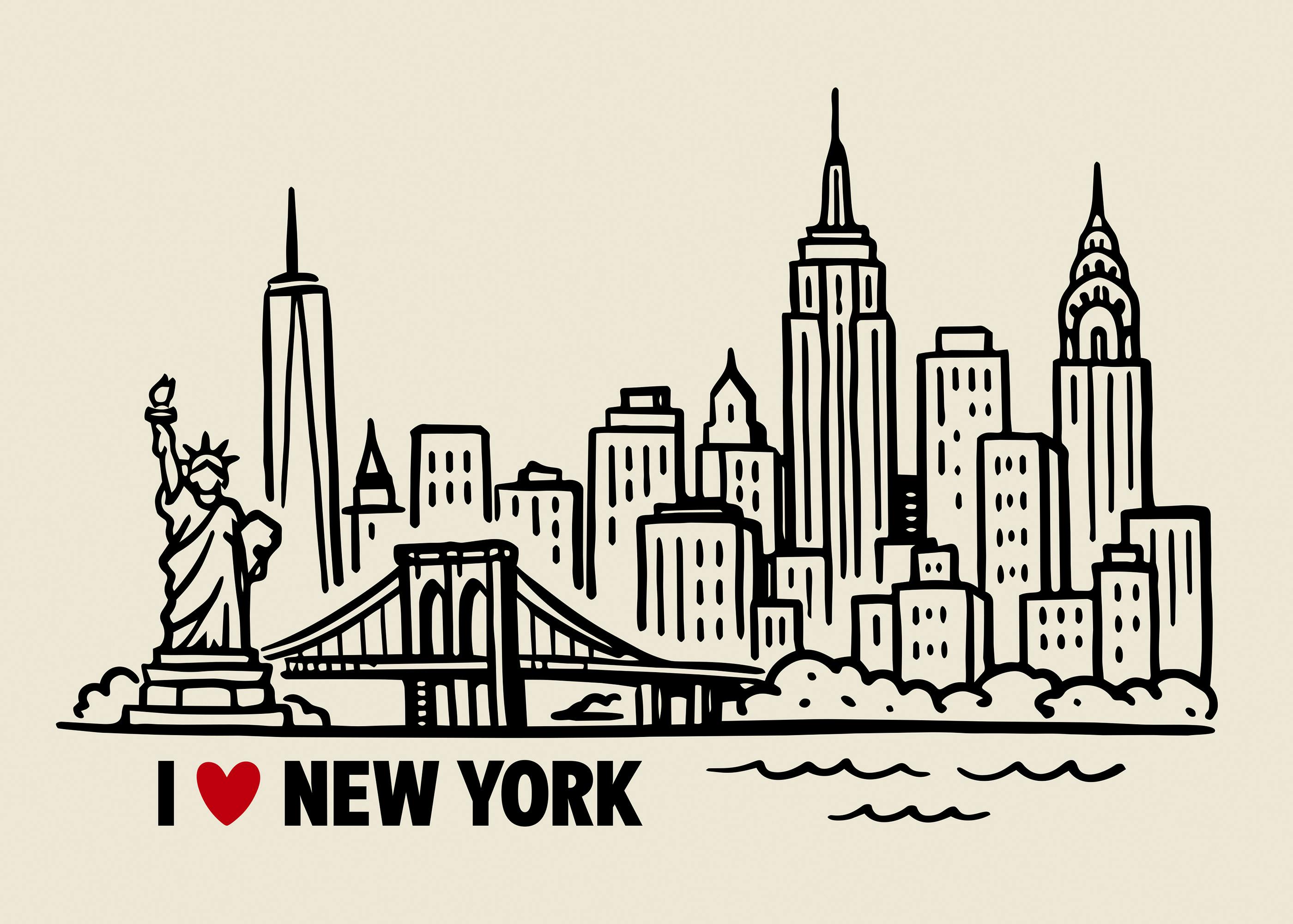 I Love New York Print 0