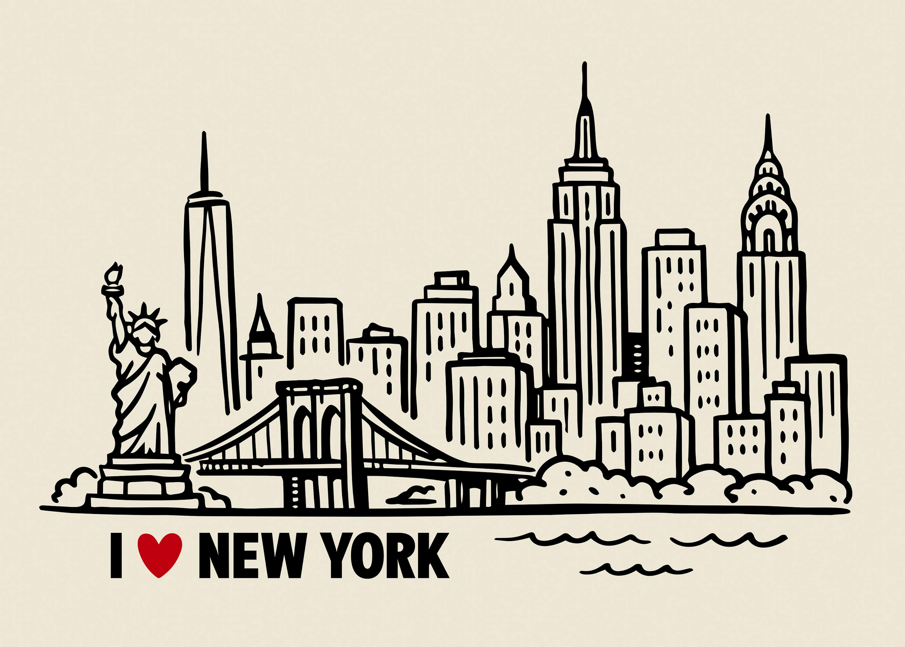 I Love New York Print 0