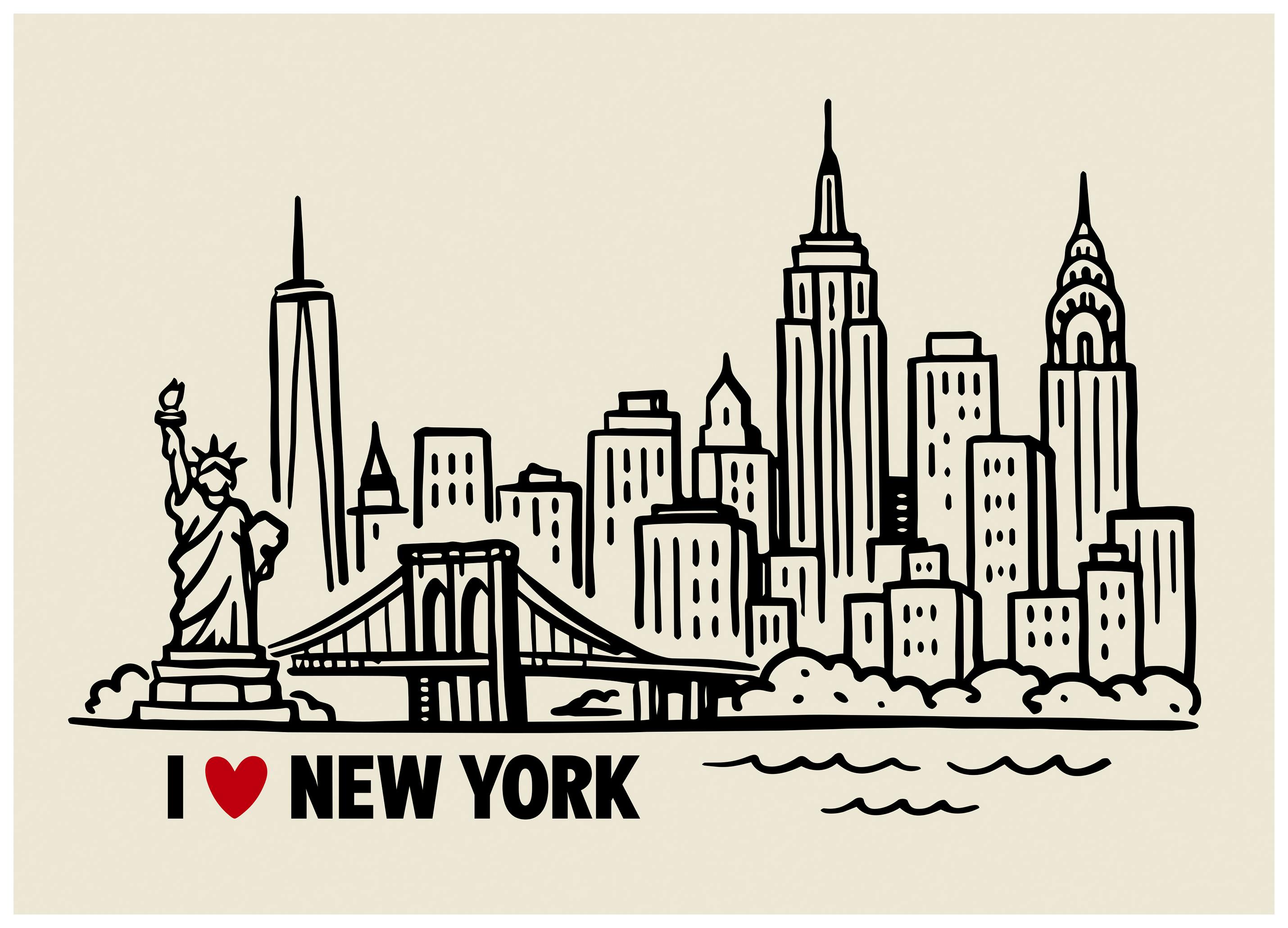 I Love New York Poster (100x150 cm)- Poster di New York