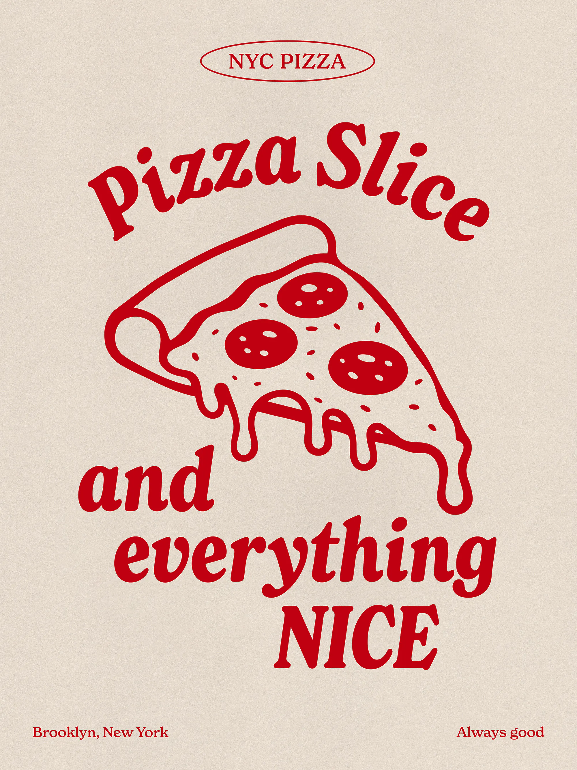 Pizza Slice Affiche 0