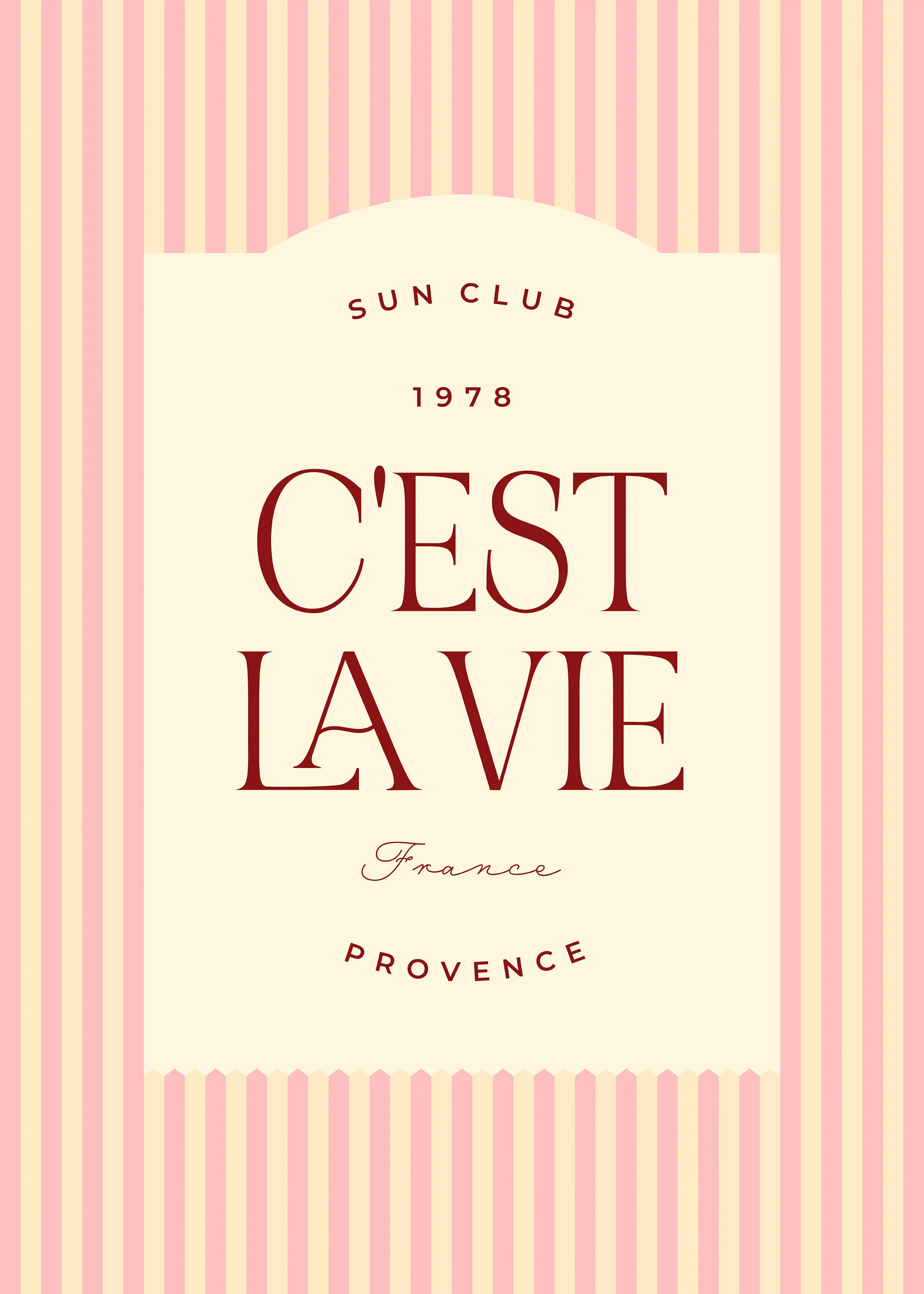 C'est La Vie Plakat 0