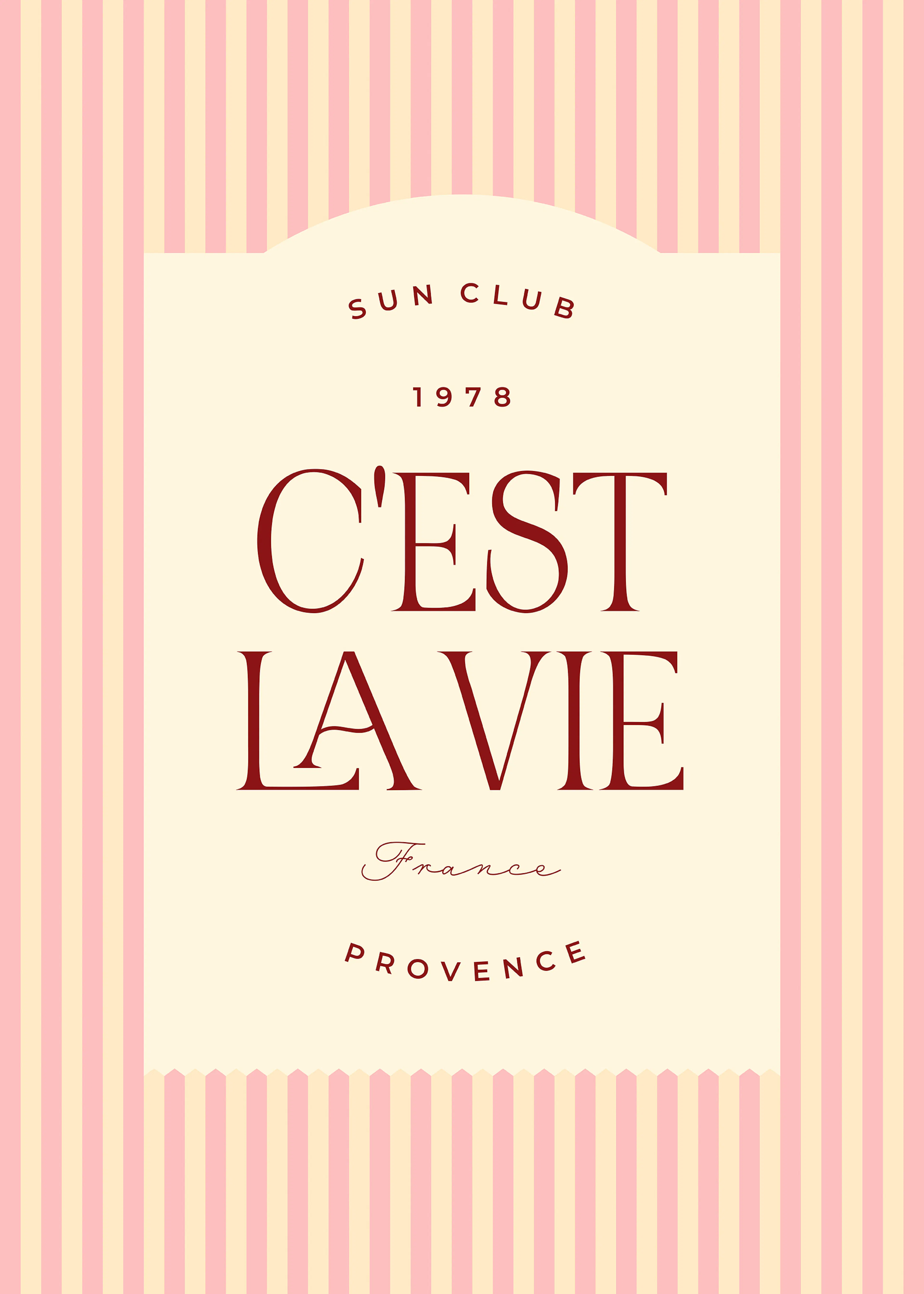 C'est La Vie Print 0