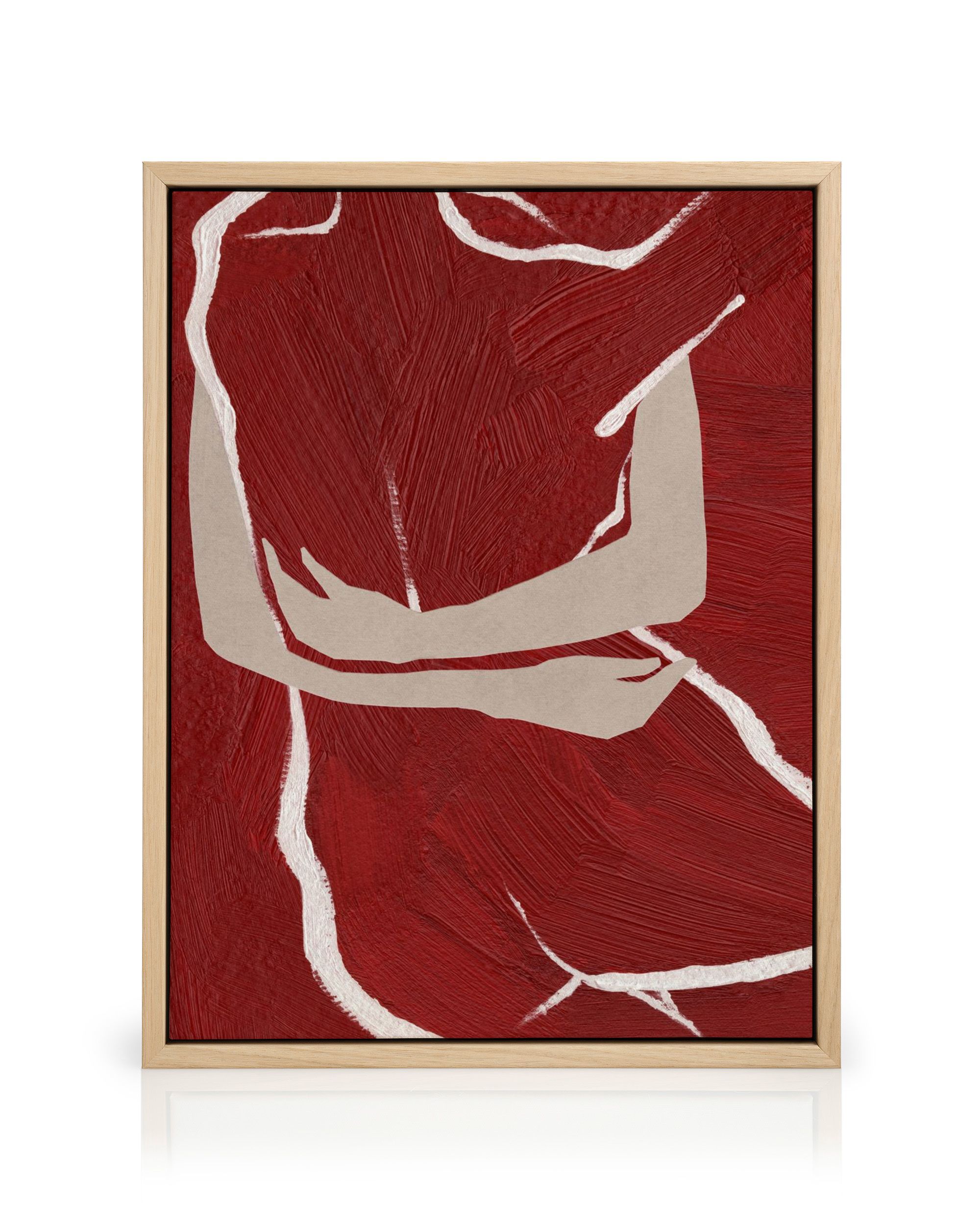 Stampe Su Tela Astratte 5 Pezzi - Quadri Moderni Con Forme E Colori Caldi, Incorniciati, 101,6 Cm Larghezza - 4