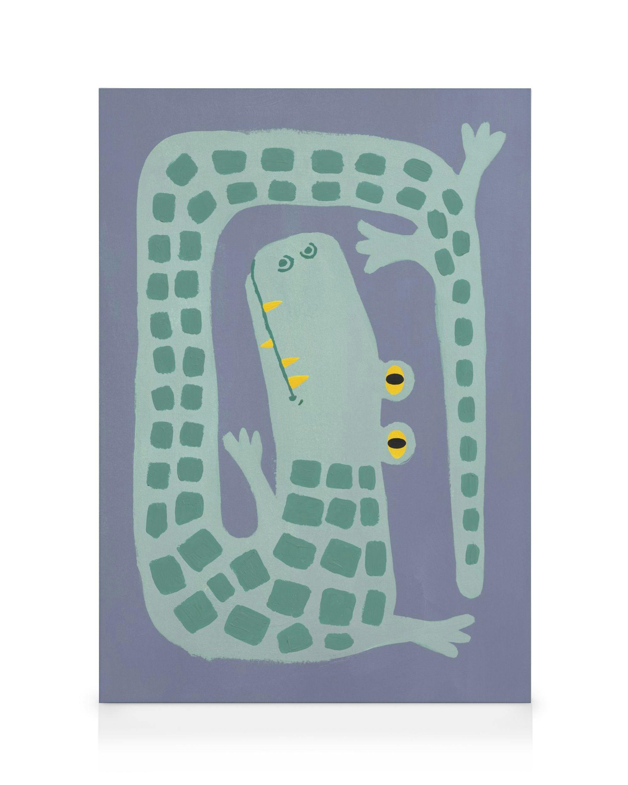 Canvas Prints Crooked Crocodile Canvas print (50x70 cm)