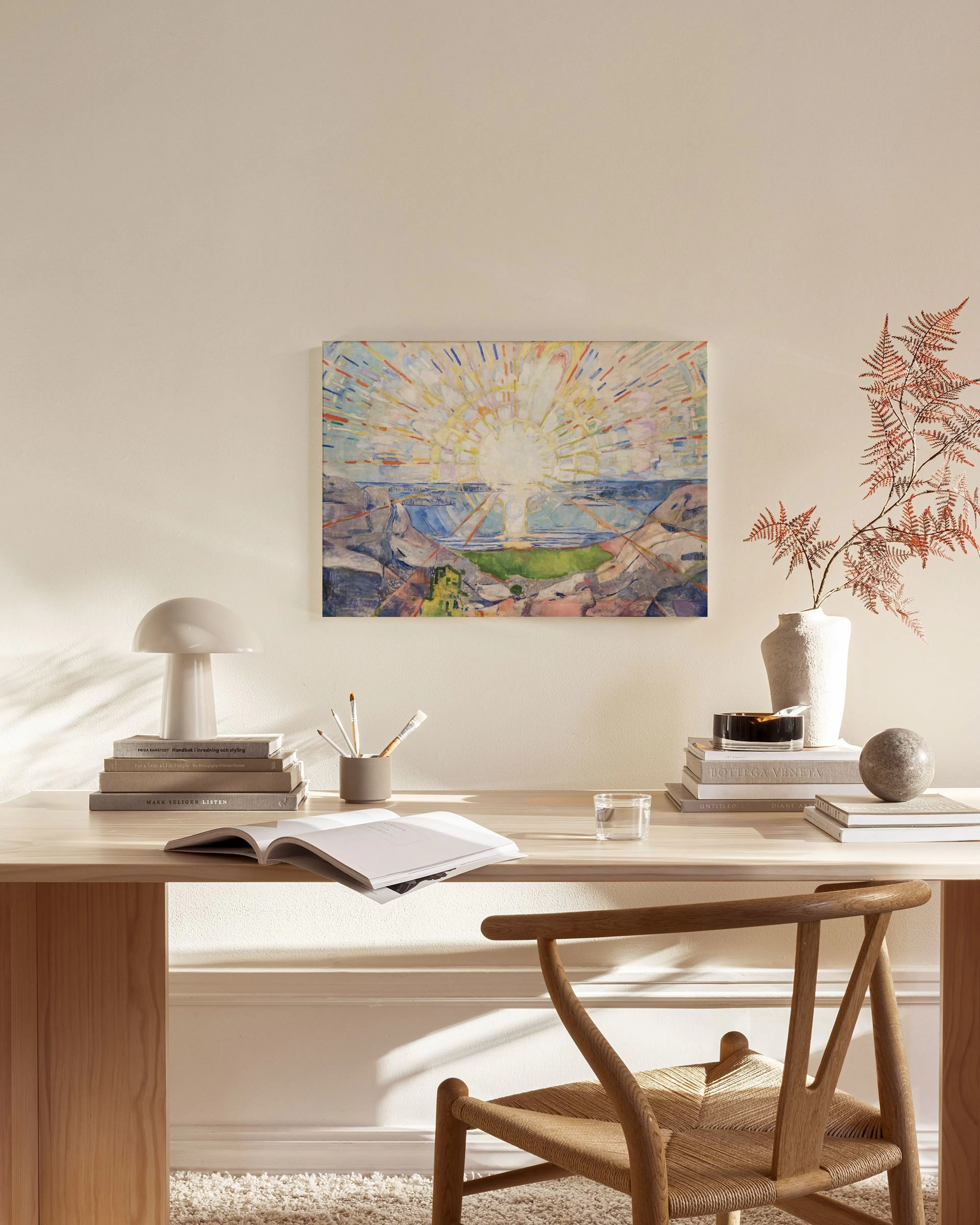 Tranh Thiên Nhiên Edvard Munch - Solenintro Canvas print