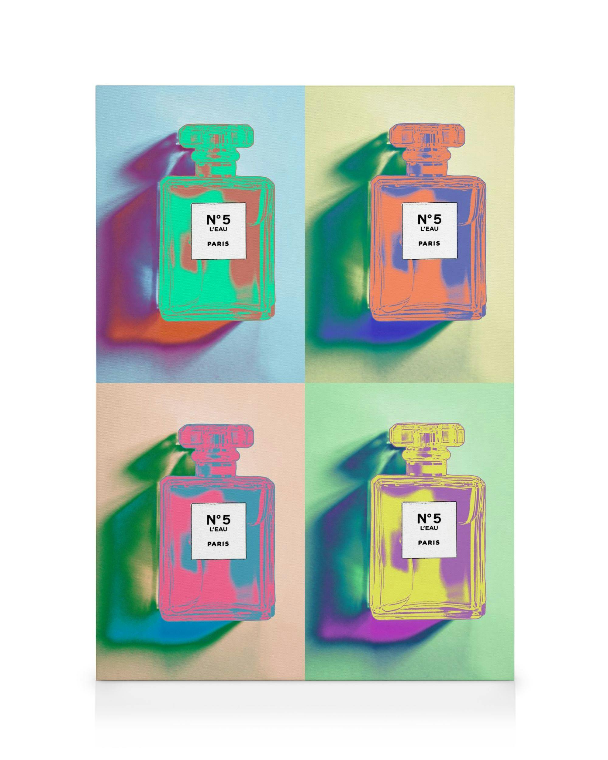 Canvas Prints Pop Art Perfume No2 Canvas print (50x70 cm - Oak Frame)