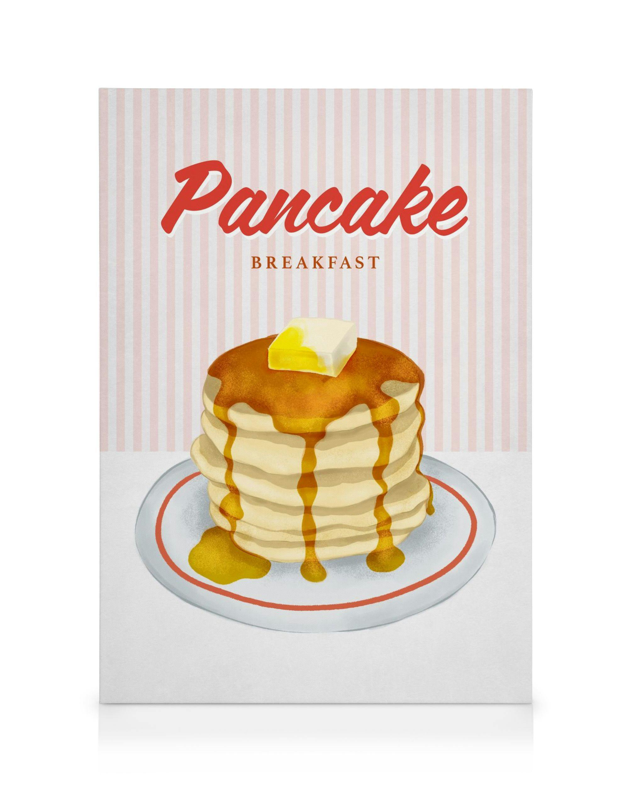 Canvas Prints Diner Pancake Canvas print (50x70 cm - Oak Frame)