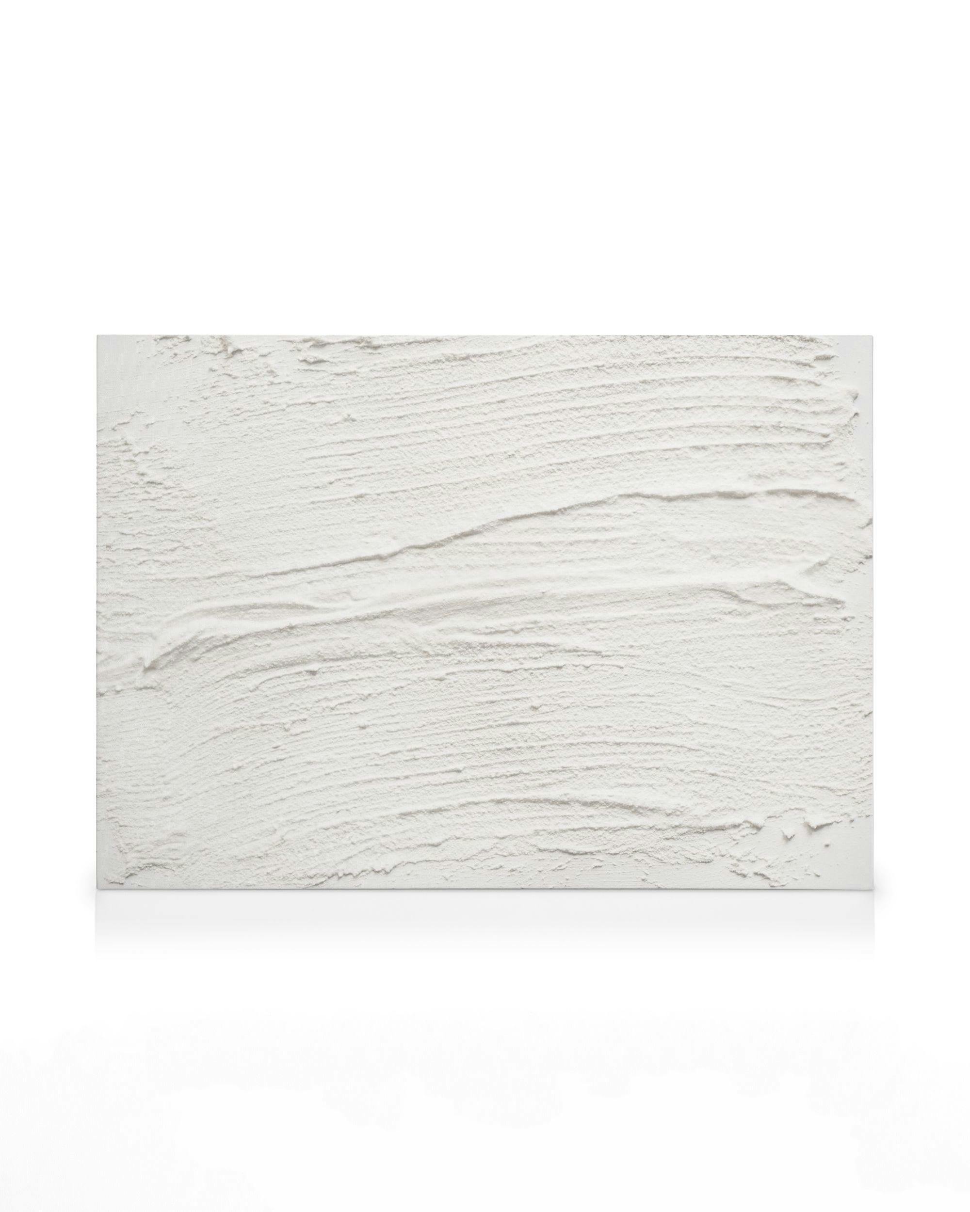 Plaster Texture Lerret (100x140 cm - Mørk Eik Ramme)