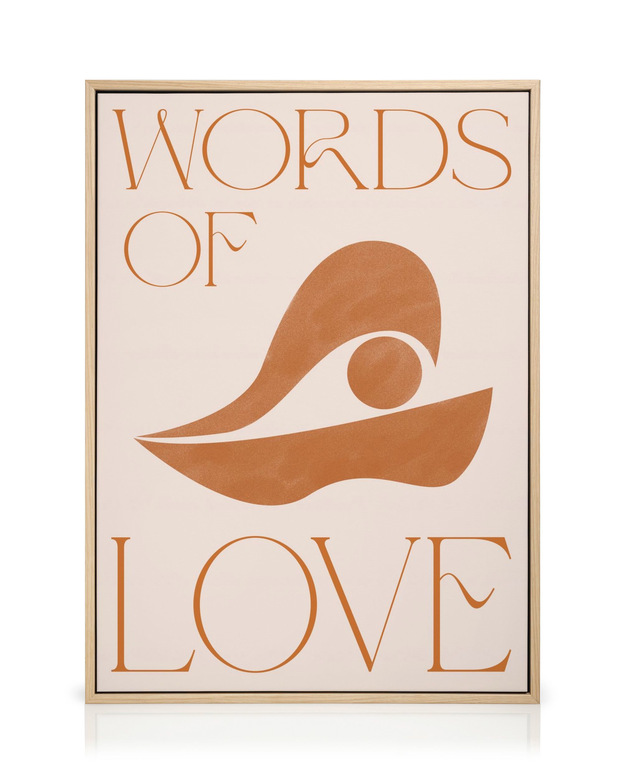 Words of Love Canvas Print – Modern Art Print & Poster | Desenio