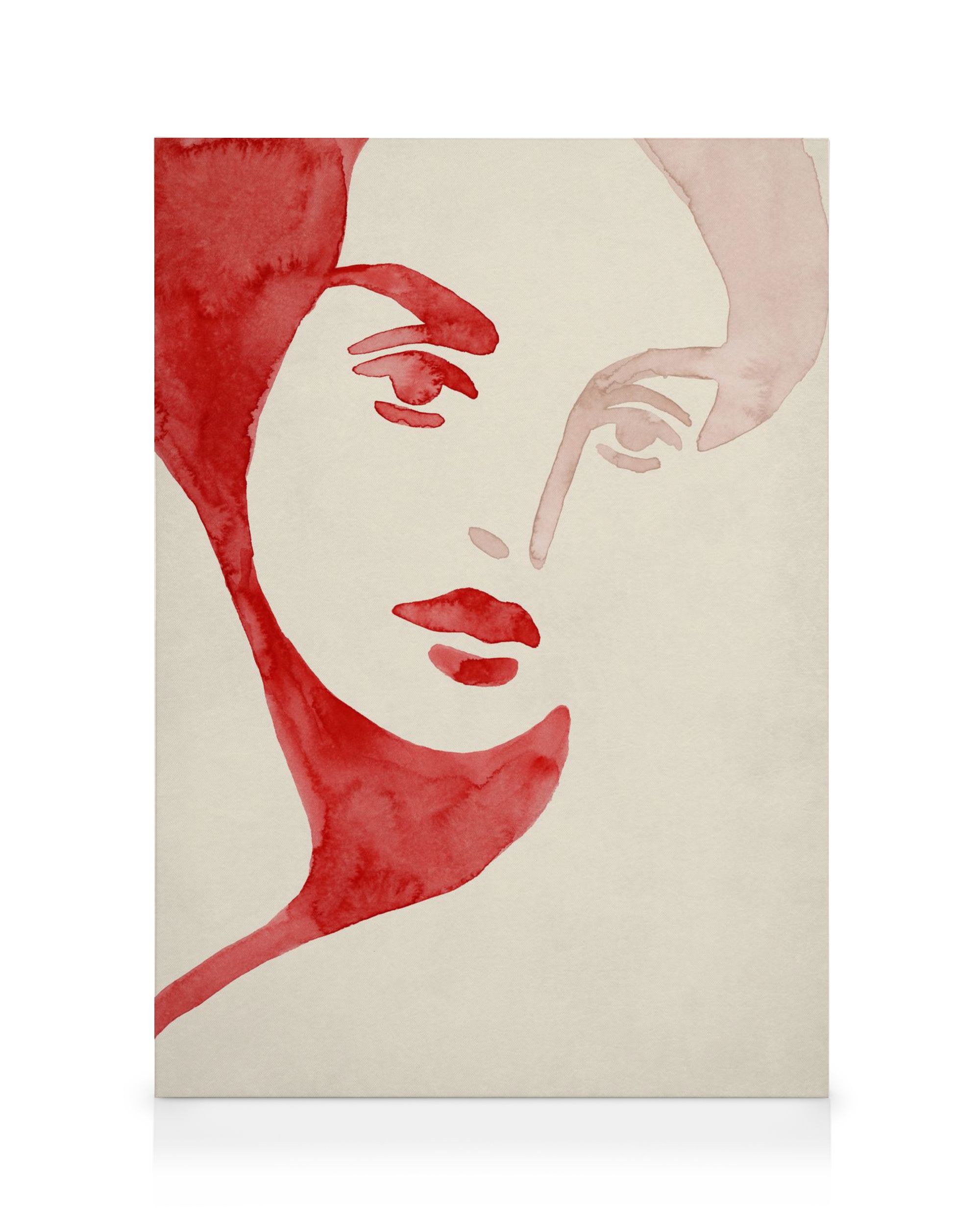 Lady in Red Canvas Print – Modern Wall Art Poster | Desenio