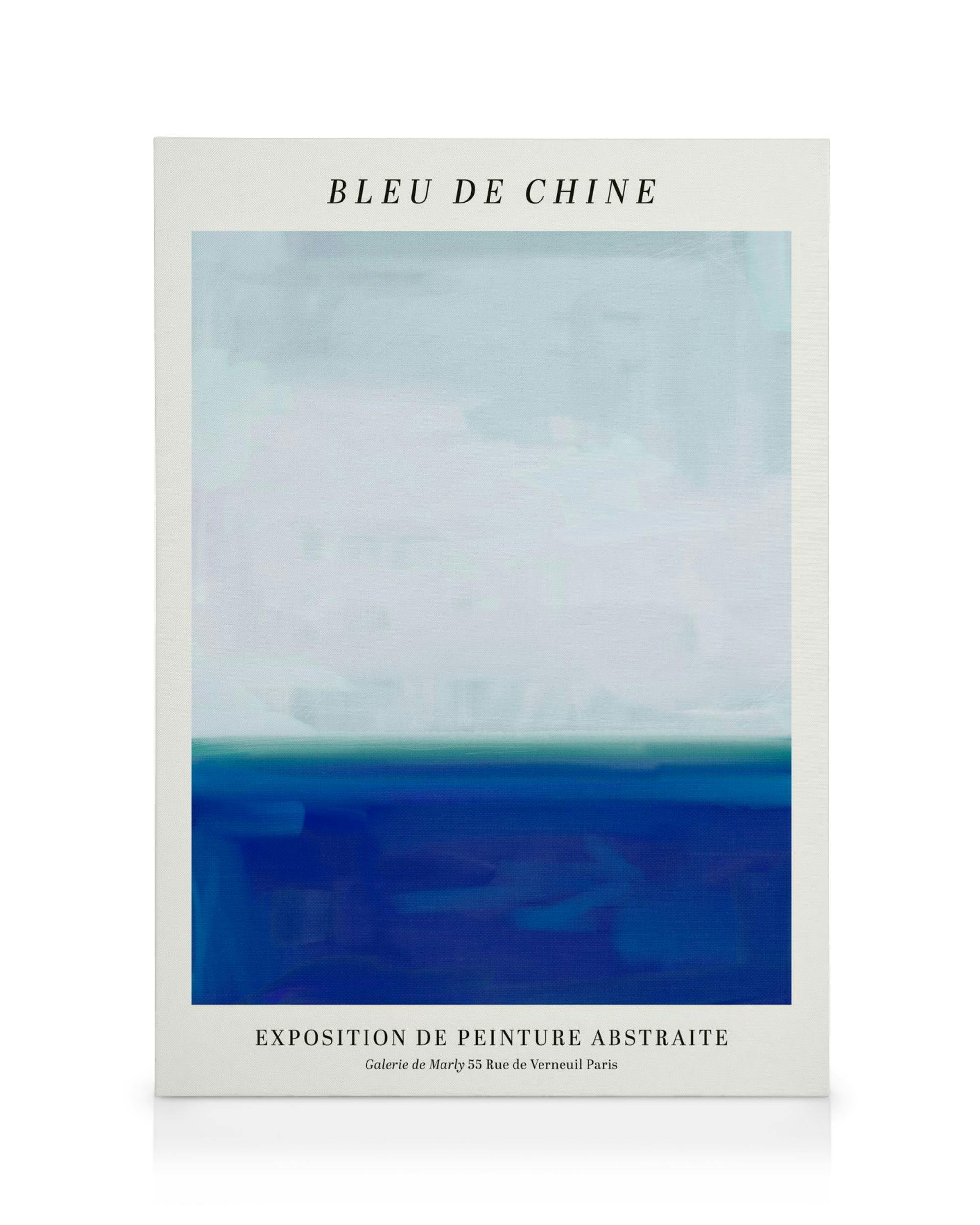 Canvas Prints Bleu de Chine Canvas print (30x40 cm - Dark Oak Frame)