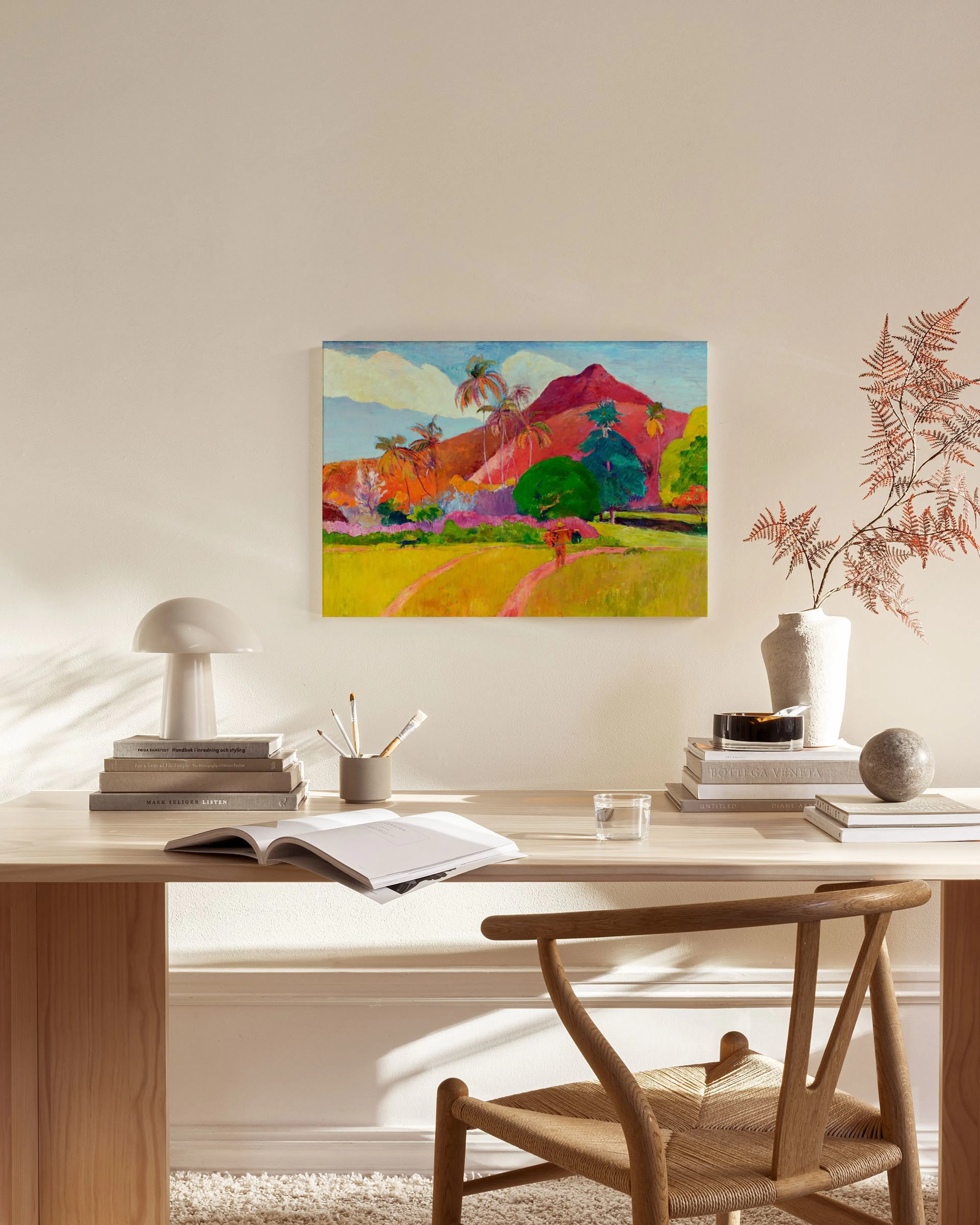 Tranh Thiên Nhiên Paul Gauguin - Tahitian Landscape Canvas print