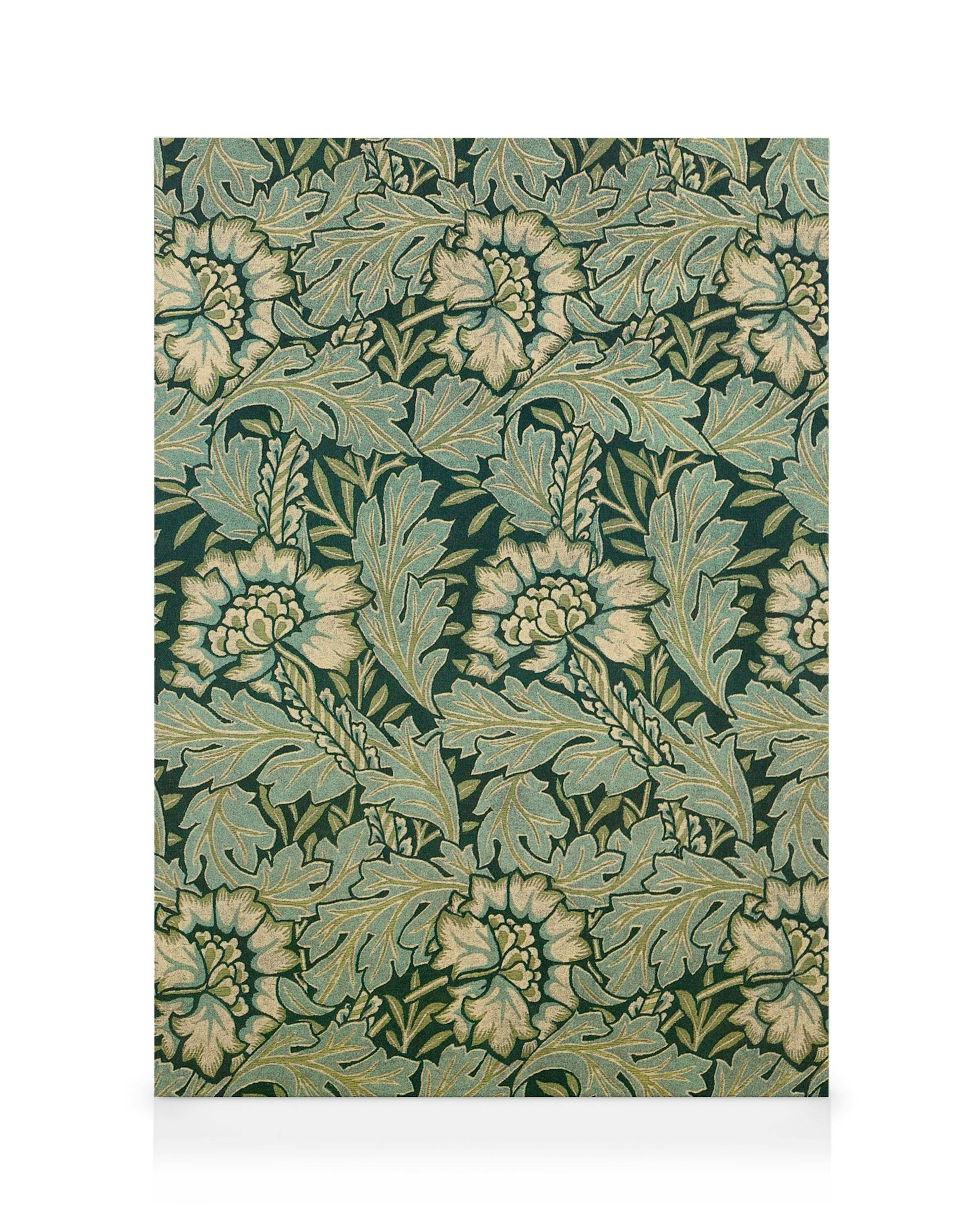 Καμβάς William Morris Anemone, πράσινο φλοράλ μοτίβο με φύλλα