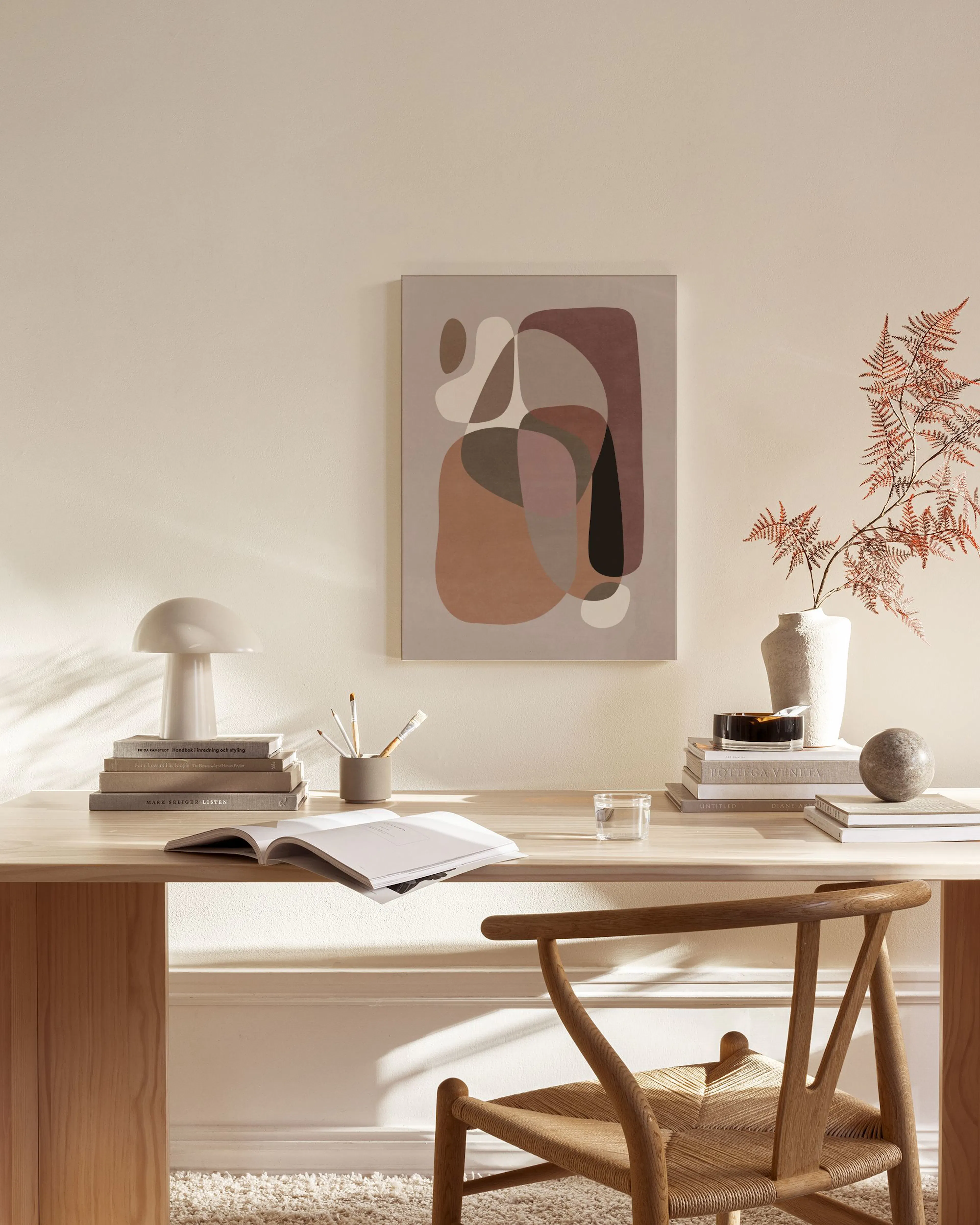Tranh Graphic Curvy Forms Canvas print