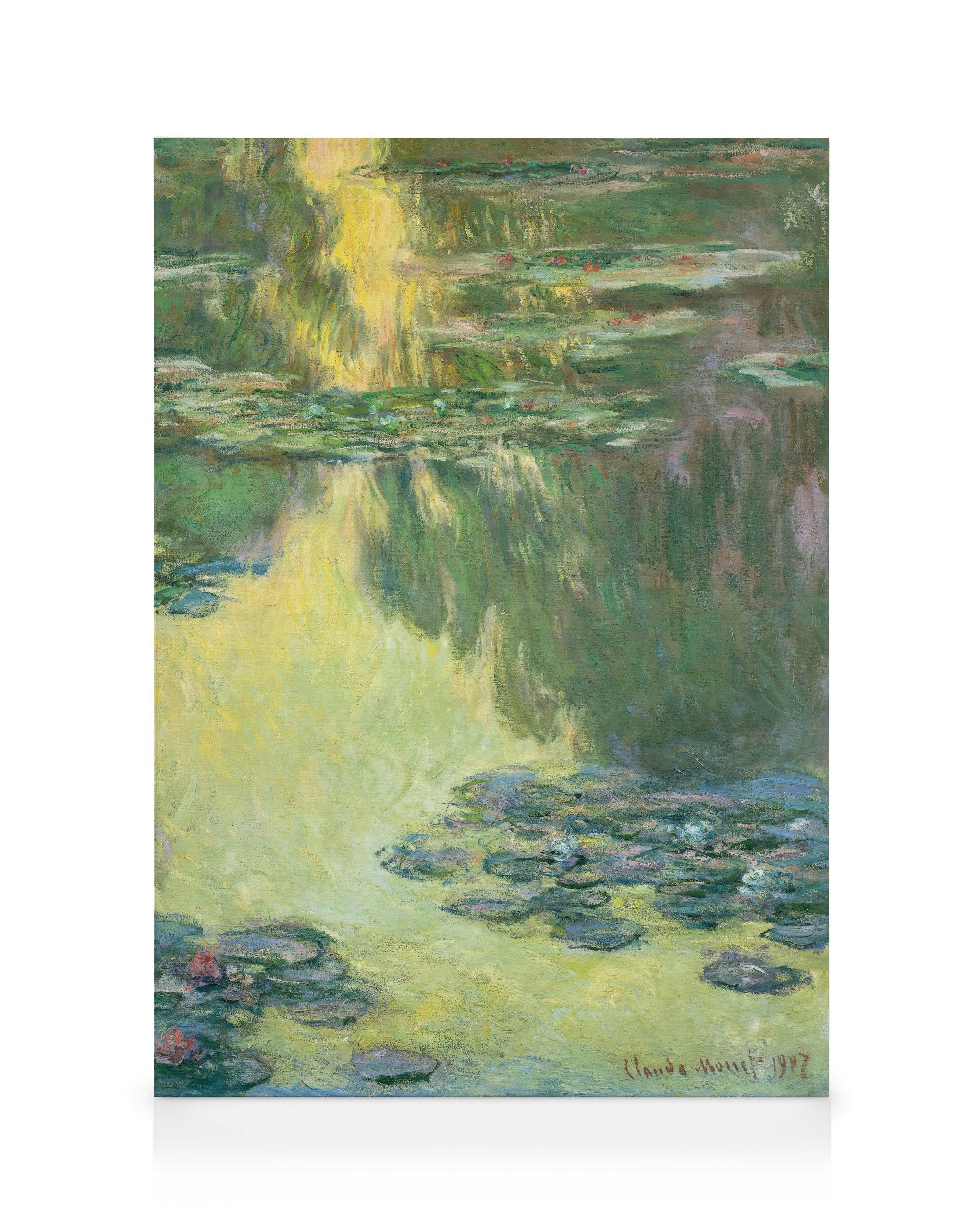 Canvas Prints Monet - Waterlilies Canvas print (30x40 cm - Black Frame)